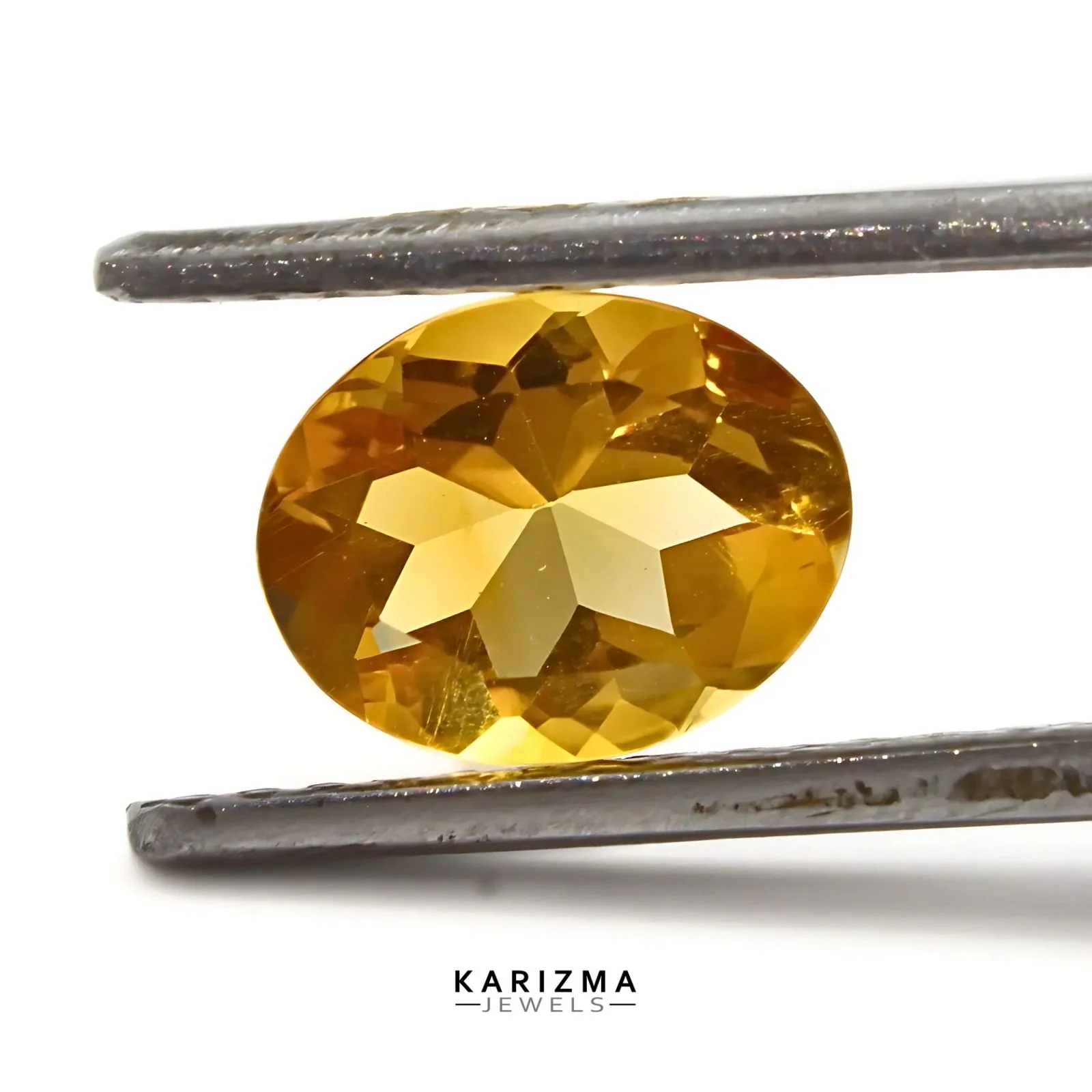 1.3Ct Natural Yellow Citrine (Sunella) Oval Shape Jupiter Gemstone