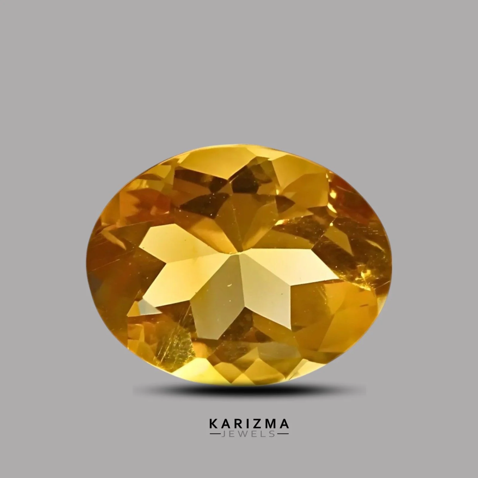 1.3Ct Natural Yellow Citrine (Sunella) Oval Shape Jupiter Gemstone - Image 2
