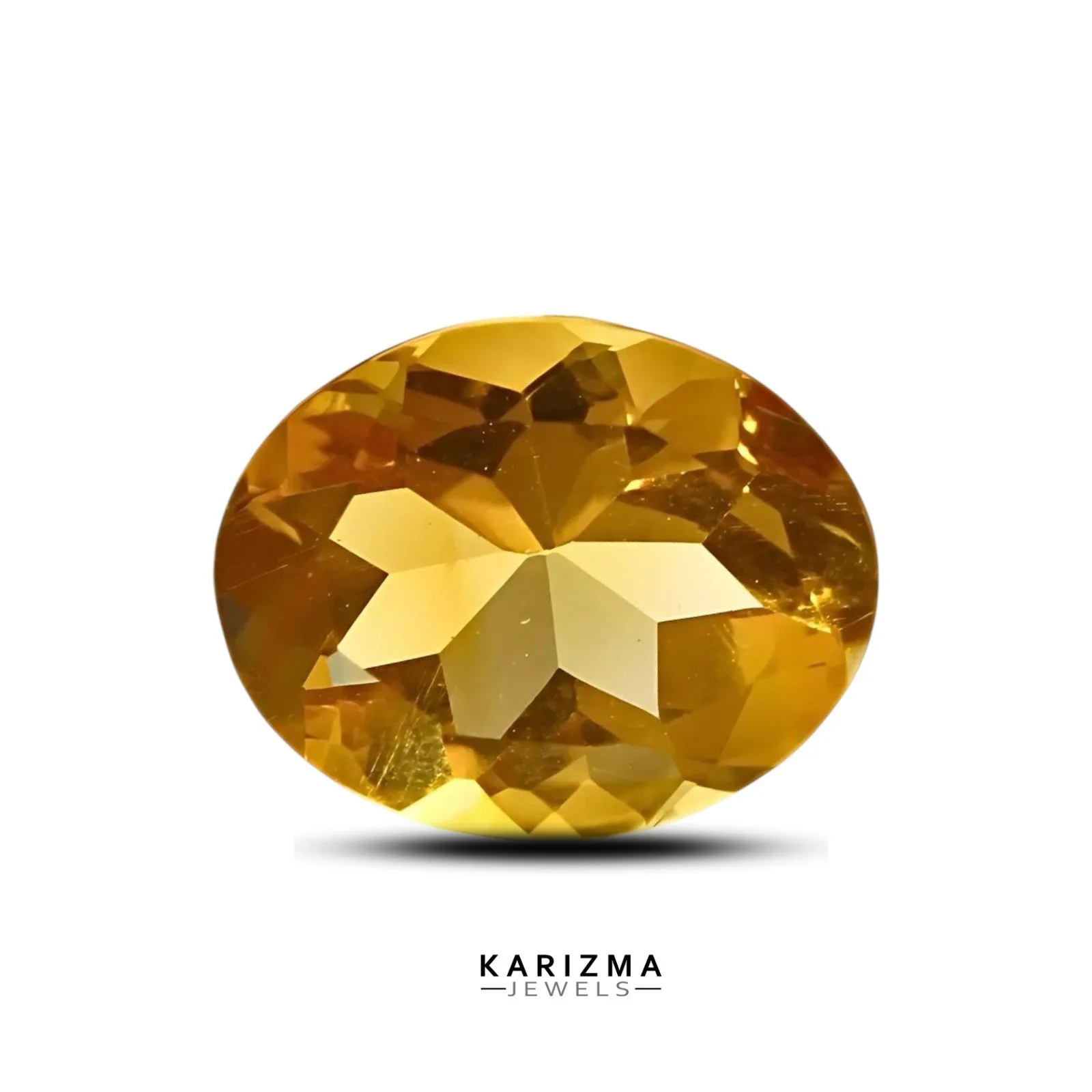 1.3Ct Natural Yellow Citrine (Sunella) Oval Shape Jupiter Gemstone - Image 3