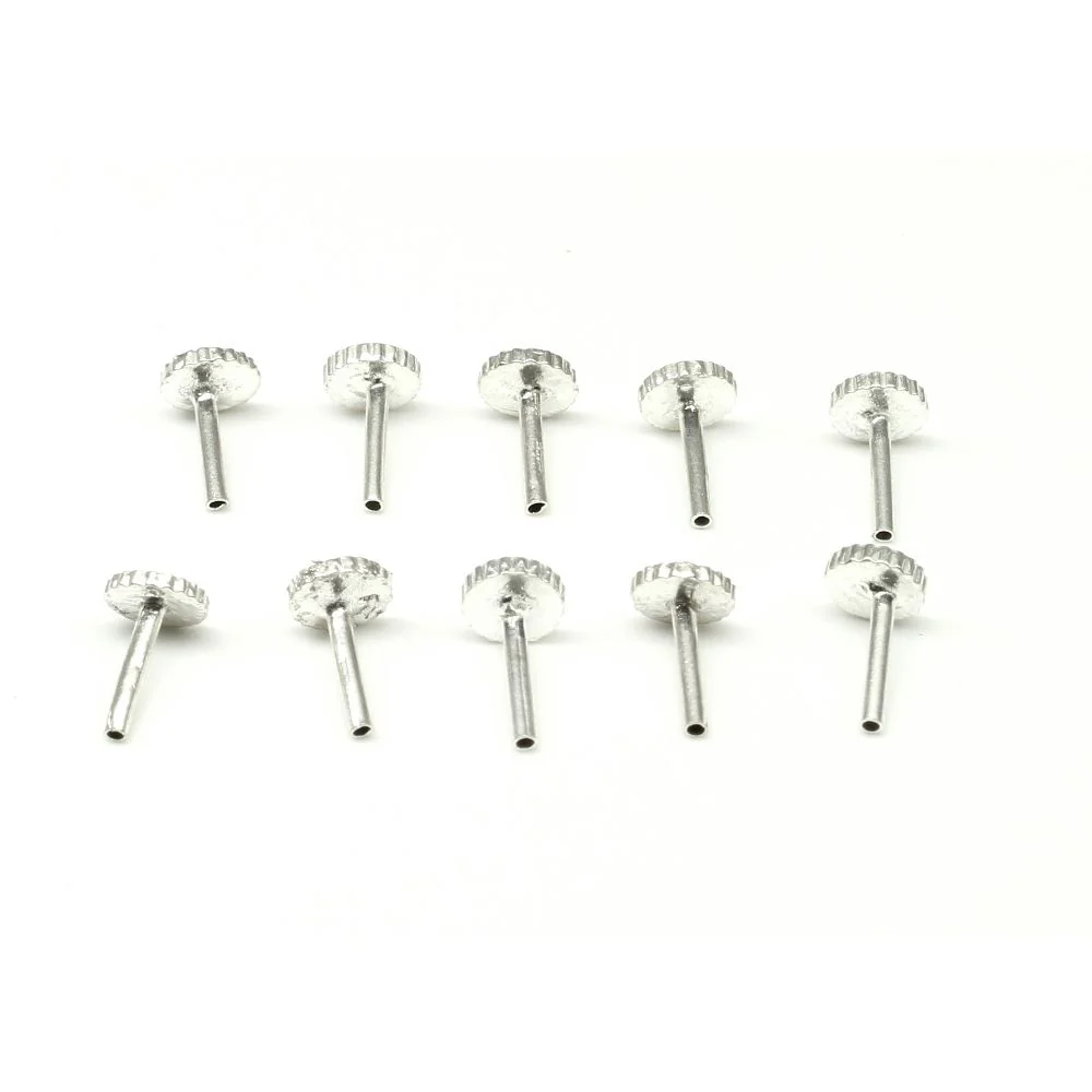 10pc Silver plated Back Pins for Push Pin
