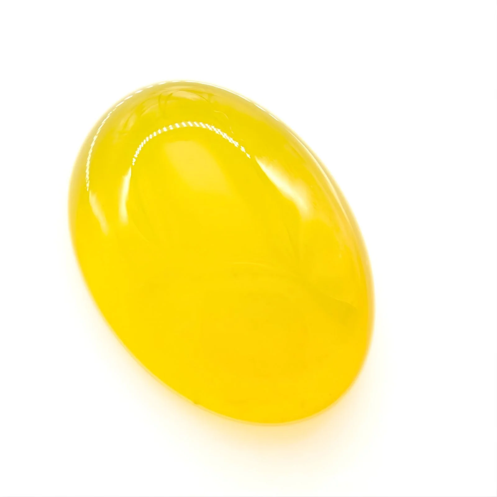 12.1Ct Elegant Yellow Natural Agate (Hakik) Oval Gemstone - Image 2