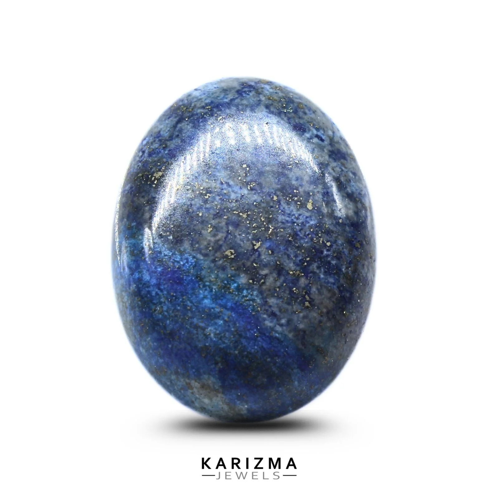12.2Ct Authentic Royal Blue Lapis Lazuli Smooth Oval Cab Stone - Image 2