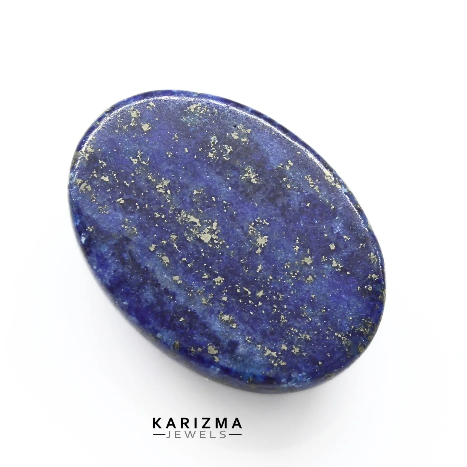 12.3Ct Classic Navy Lapis Cabochon with Natural Gold Flecks - Image 5