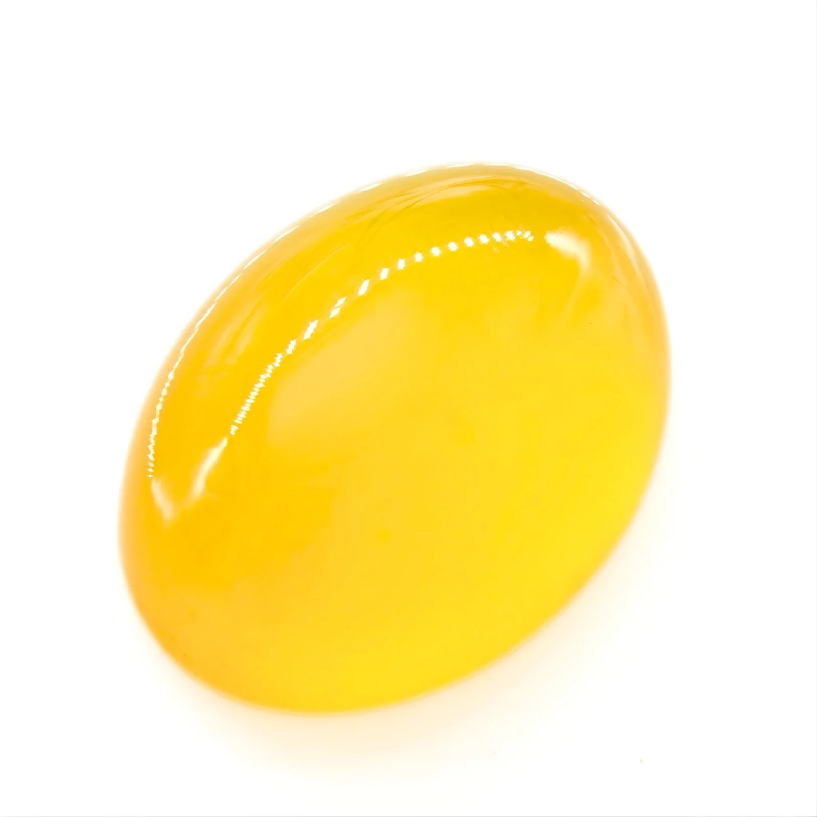 12.3Ct Natural Yellow Agate (Hakik) Oval Cab Loose Stone - Image 2