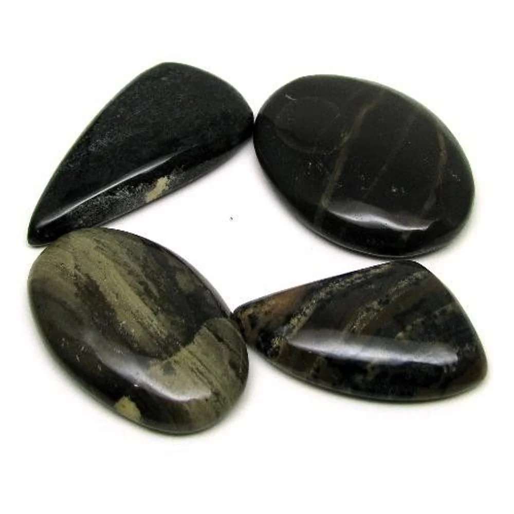 138.2Ct Natural Brown Jasper Parcel – 4pcs Smooth Cabochon Stones