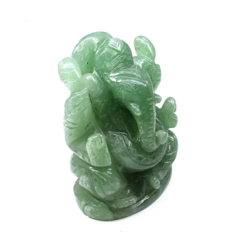 1710Ct Natural Jade Carved Lord Ganesha – Massive Imperial Green Idol - Image 2