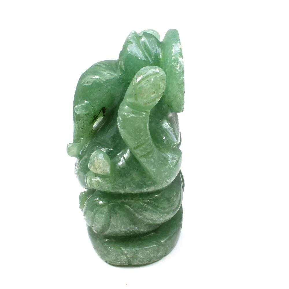1710Ct Natural Jade Carved Lord Ganesha – Massive Imperial Green Idol - Image 5