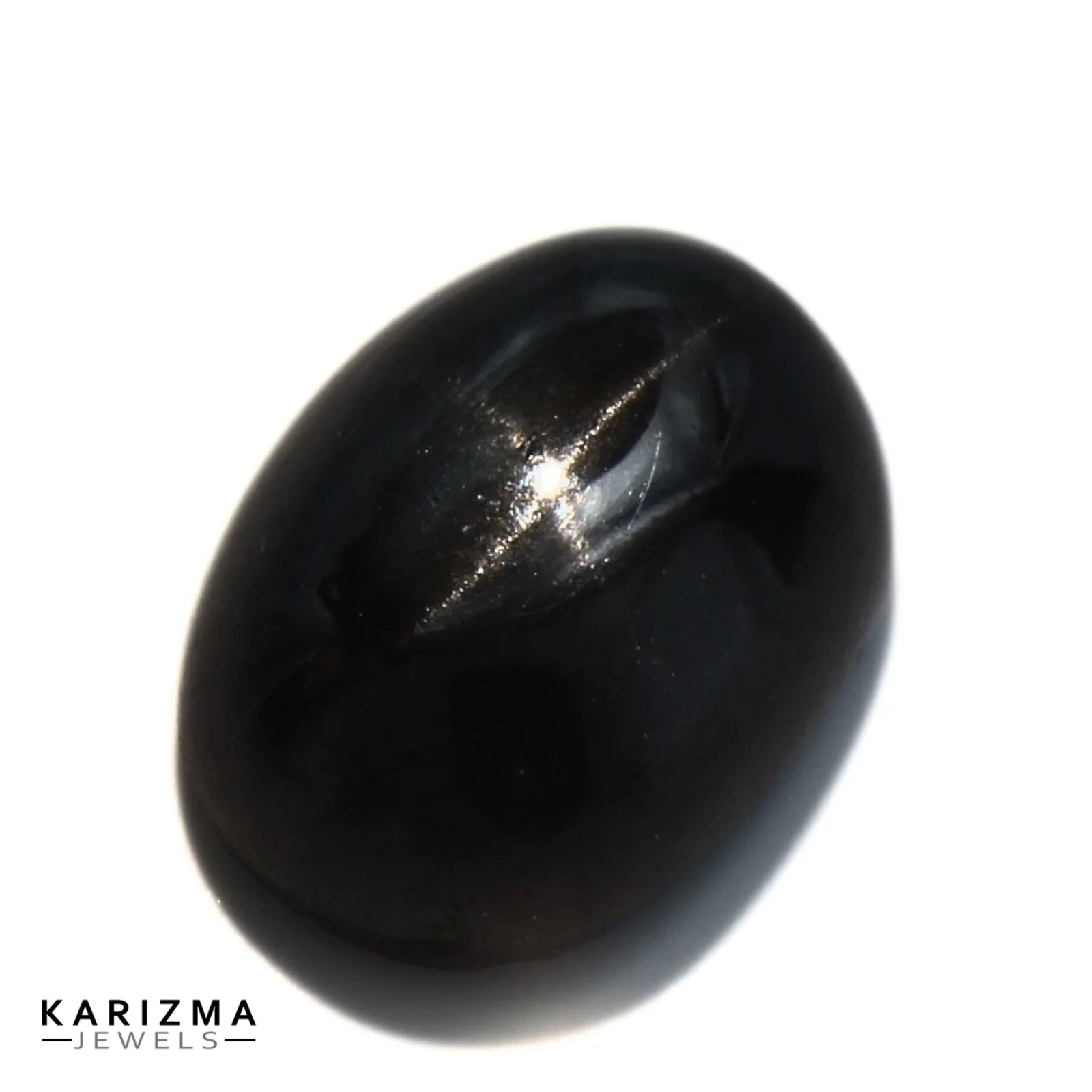 2.65Ct Natural Black Star Oval Gemstone - Image 3