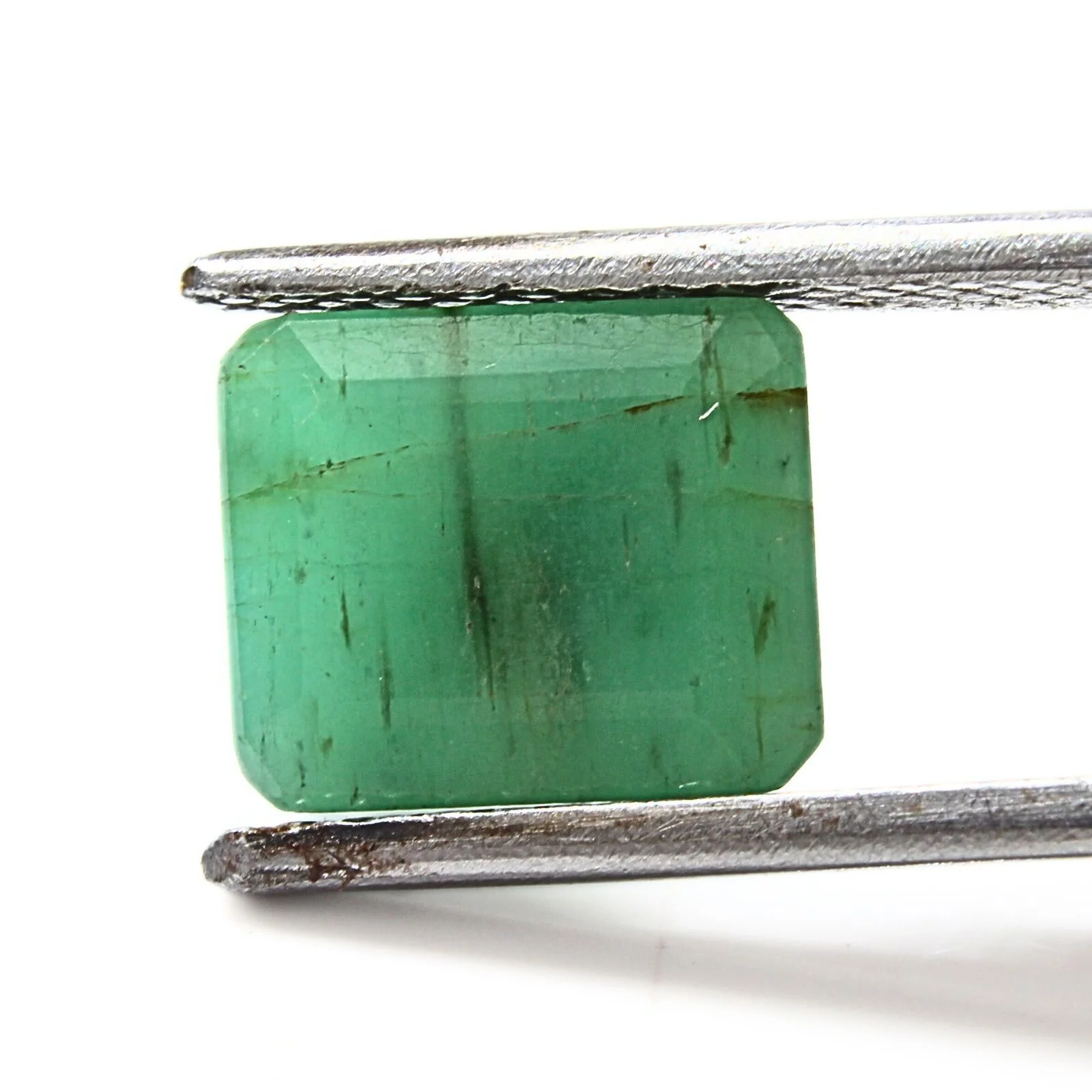 2.9Ct Natural Green Emerald Rectangle Gemstone