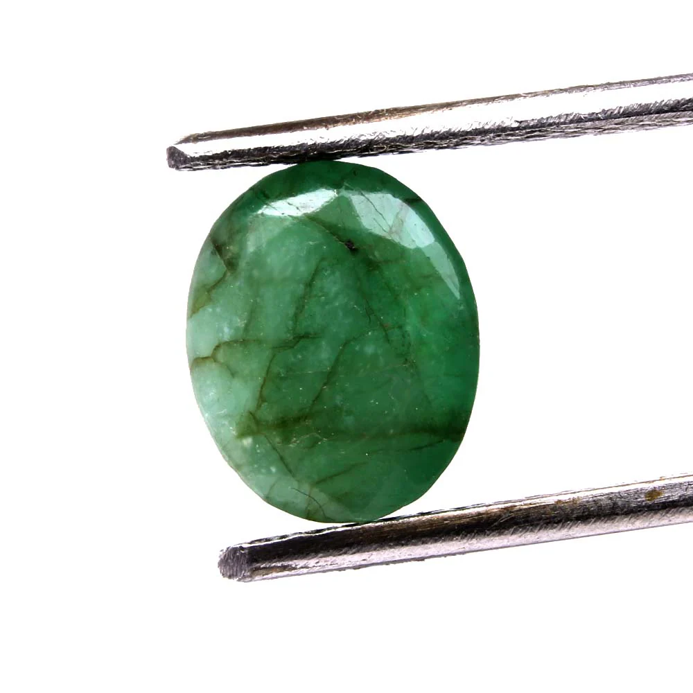 2.9Ct Natural Green Emerald Untreated Oval Gemstone - Image 2