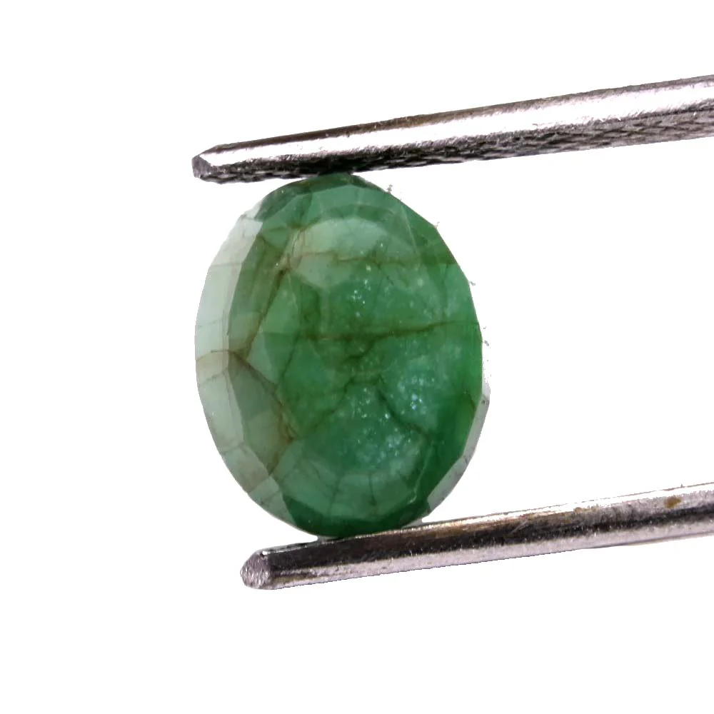 2.9Ct Natural Green Emerald Untreated Oval Gemstone - Image 3