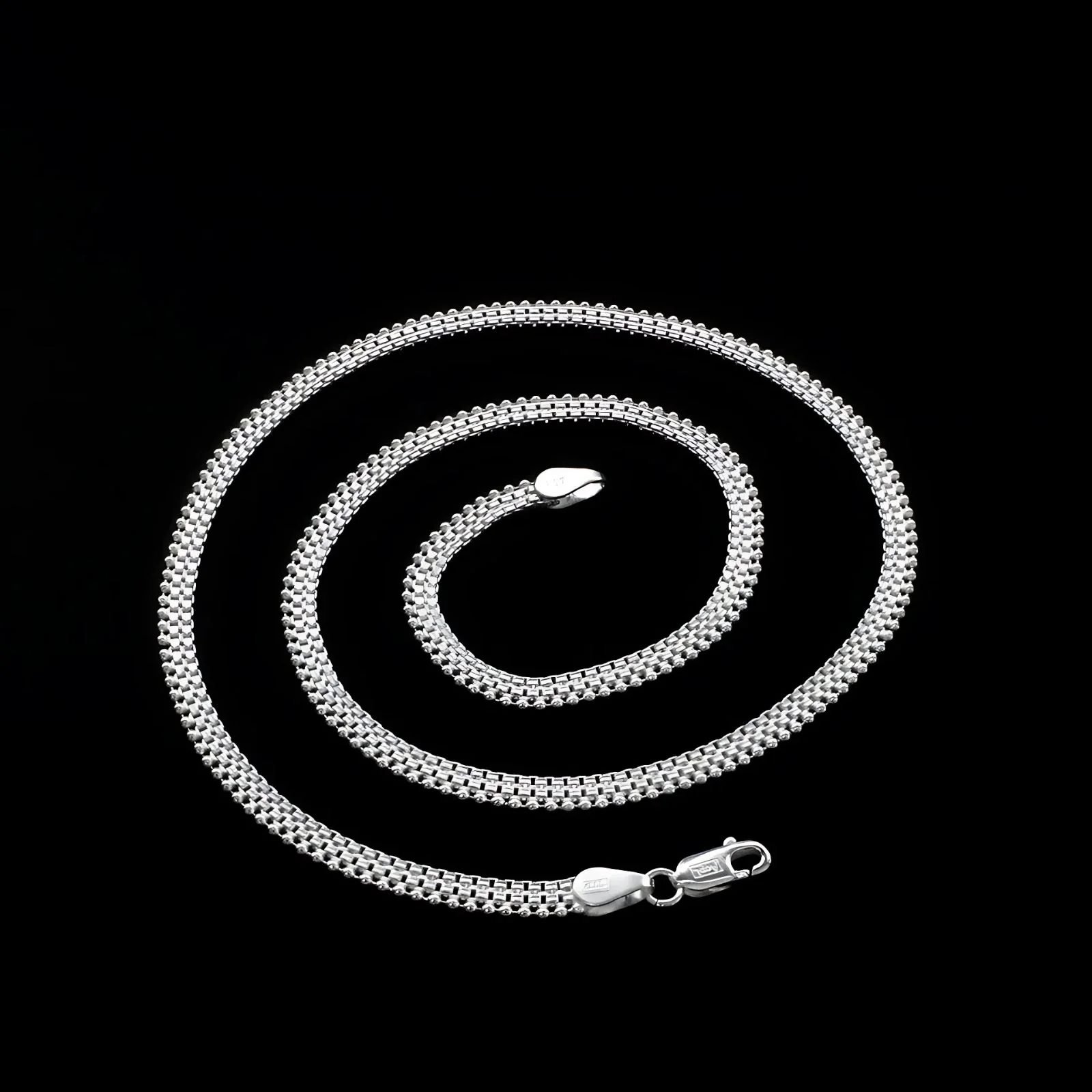 20" Handmade  925 Sterling Silver Unisex Excellent Neck Chain - Image 4