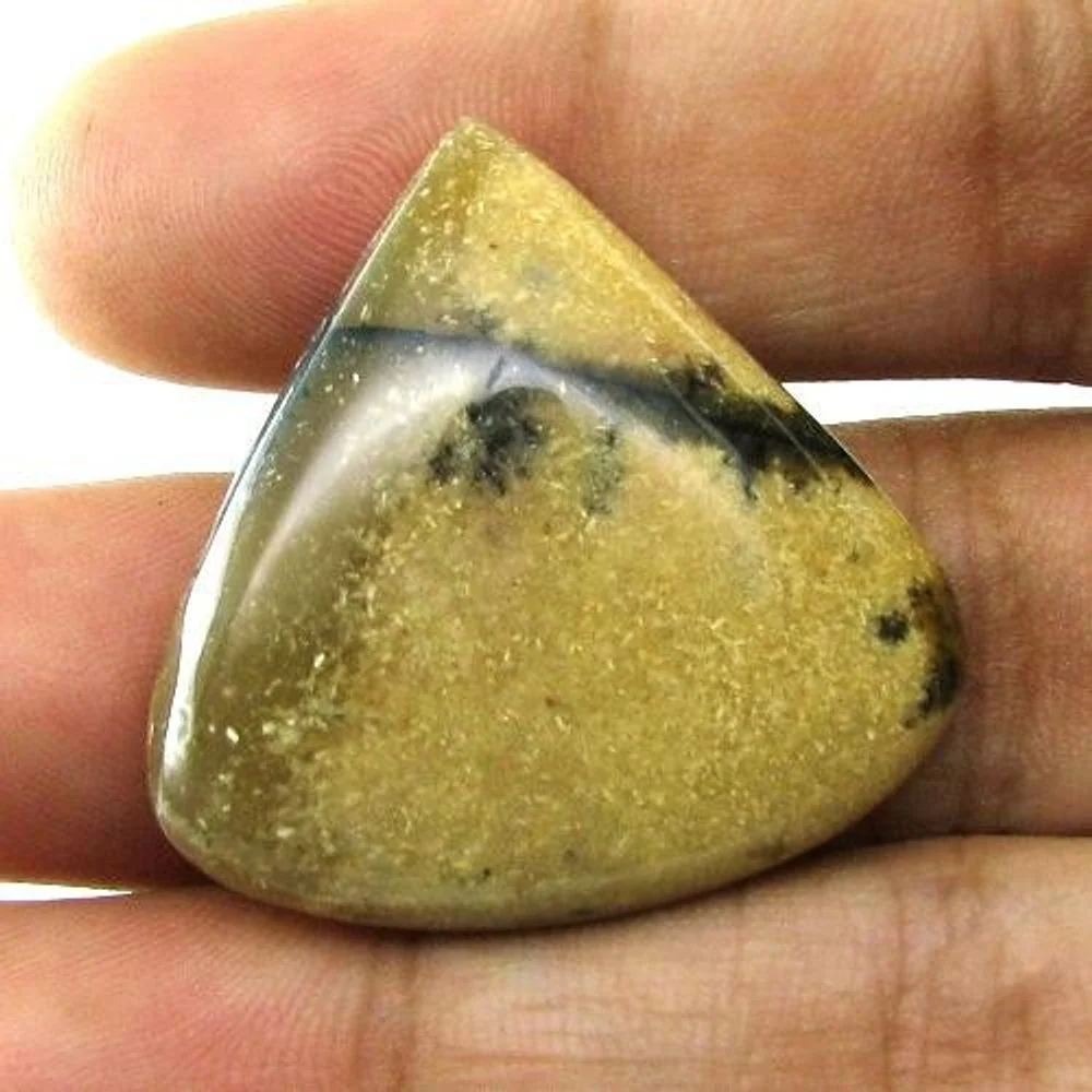 216Ct Genuine Picture Jasper Lot – 4 Cabochon Landscape Pattern Gems - Image 4