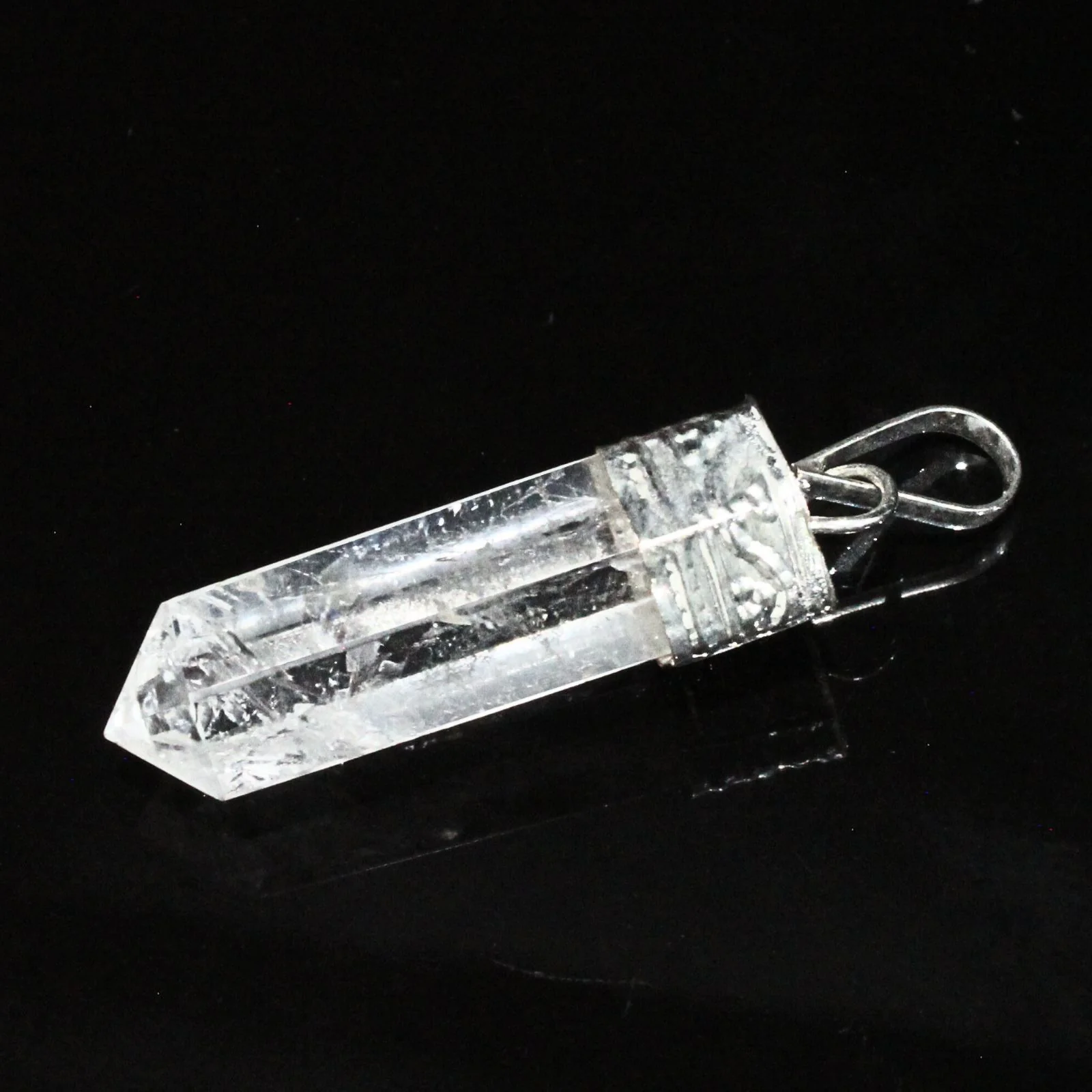 23.7Ct Crystal Point Pendant – Master Healer Pencil Shape - Image 4