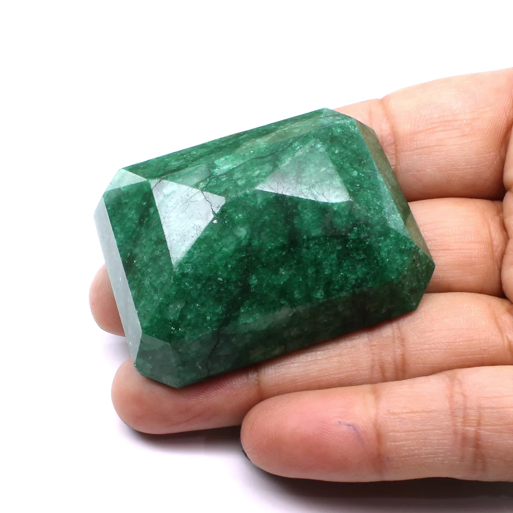 297Ct Natural Emerald Rectangle Collector Gemstone - Image 4