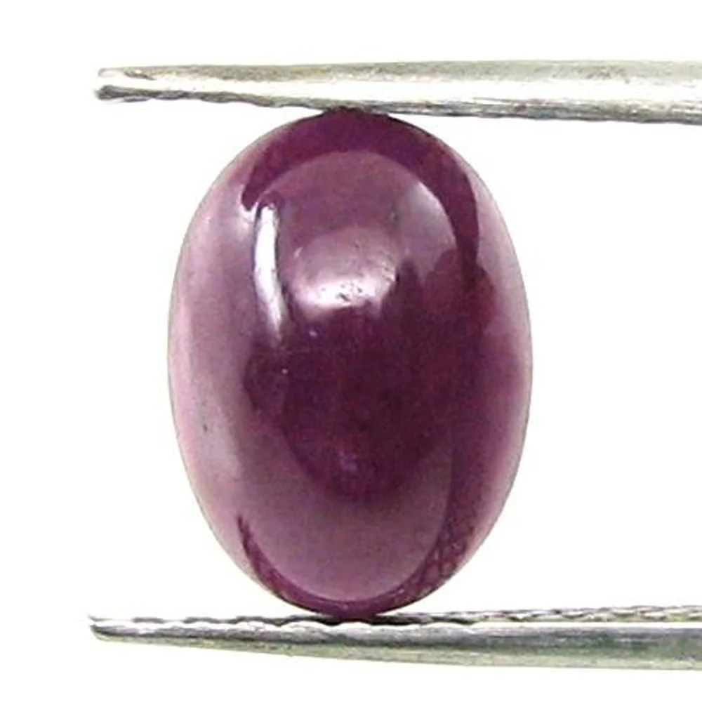 3.1Ct Natural Ruby Oval Cabochon Gemstone - July Birthstone