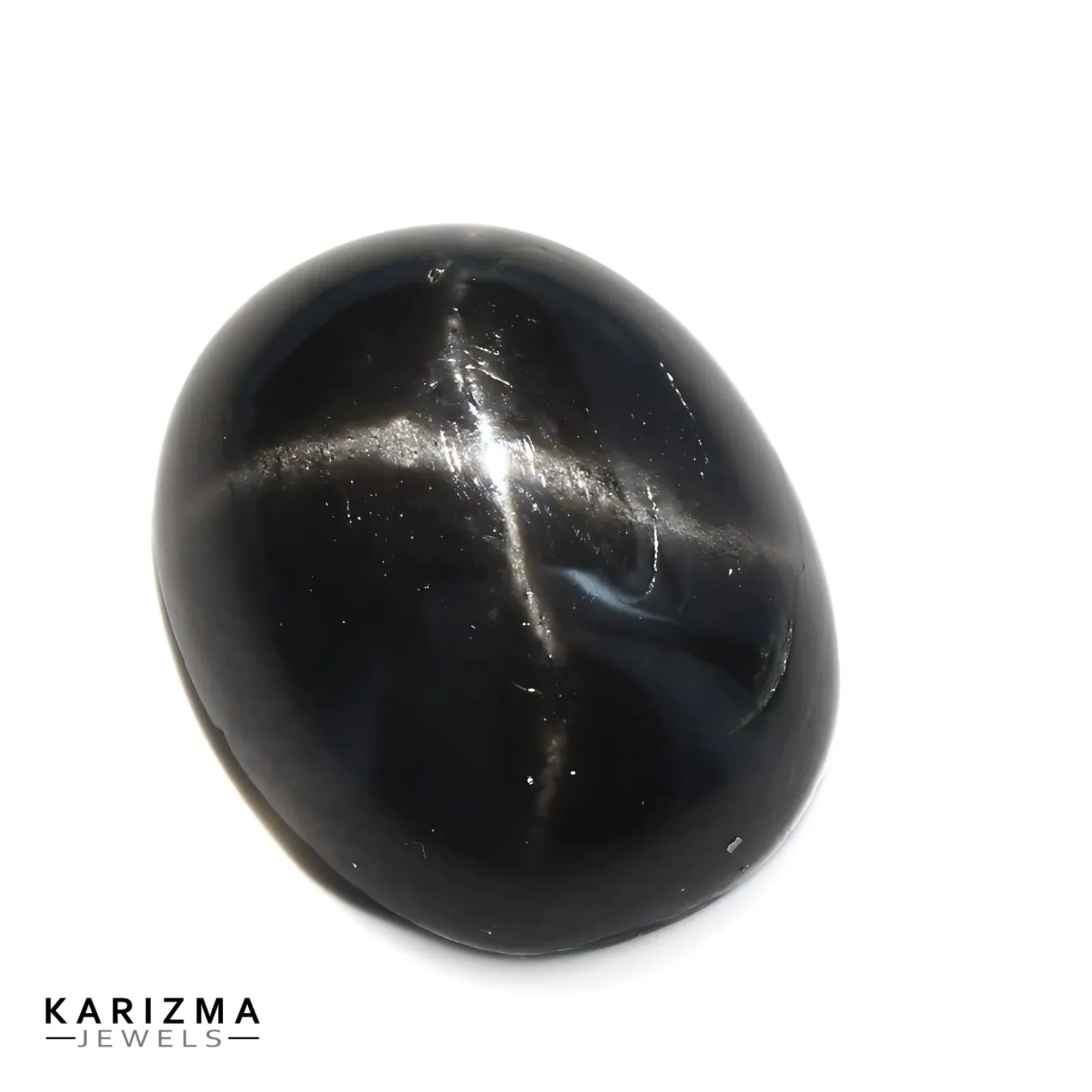 3.25Ct Natural Black Star Oval Gemstone - Image 3