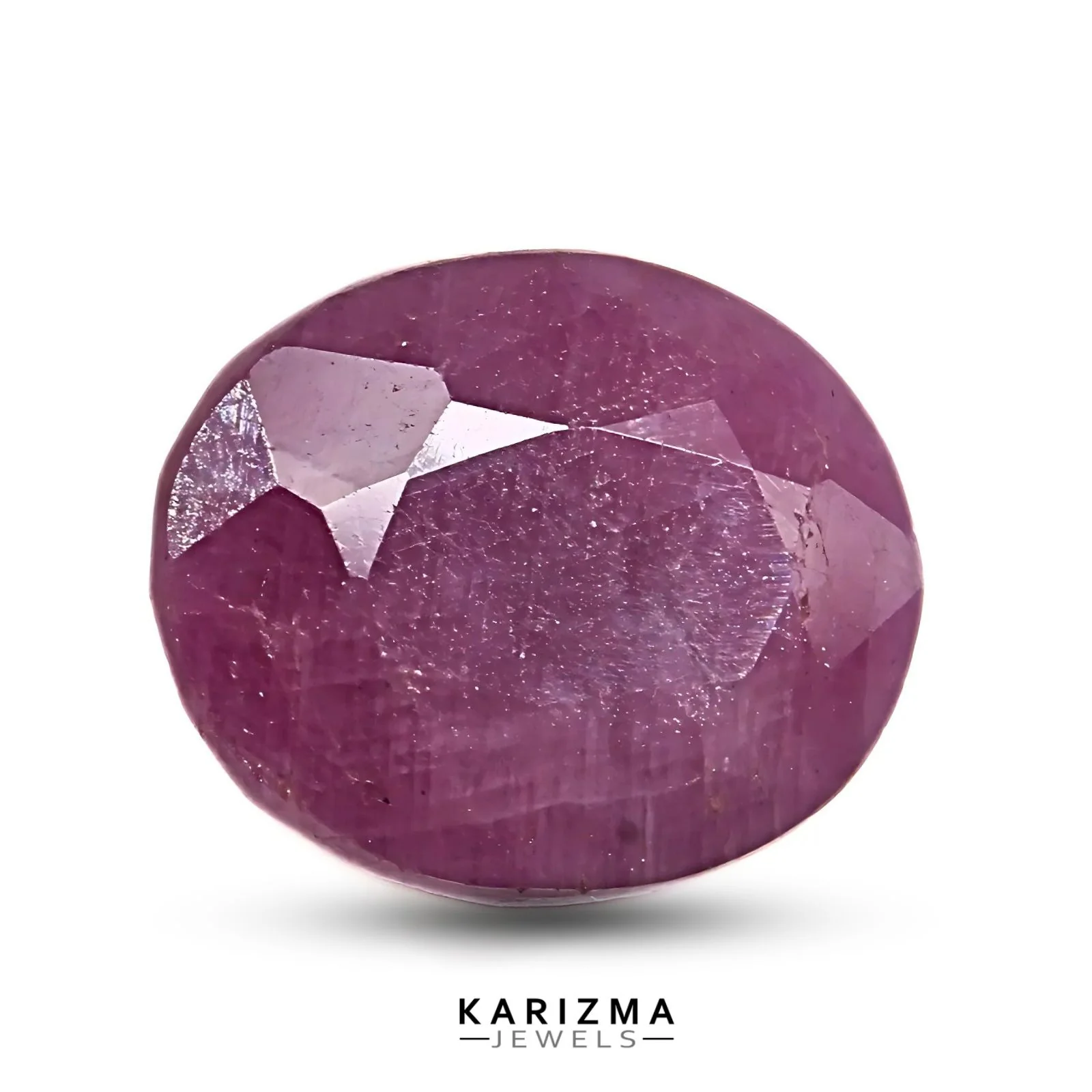 3.3Ct Natural Purplish Red untreated Ruby Durable Oval Faceted Gemstone - Image 2