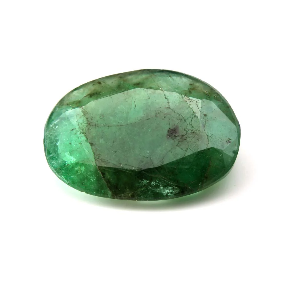 3.65Ct Natural Green Emerald Untreated Oval Gemstone