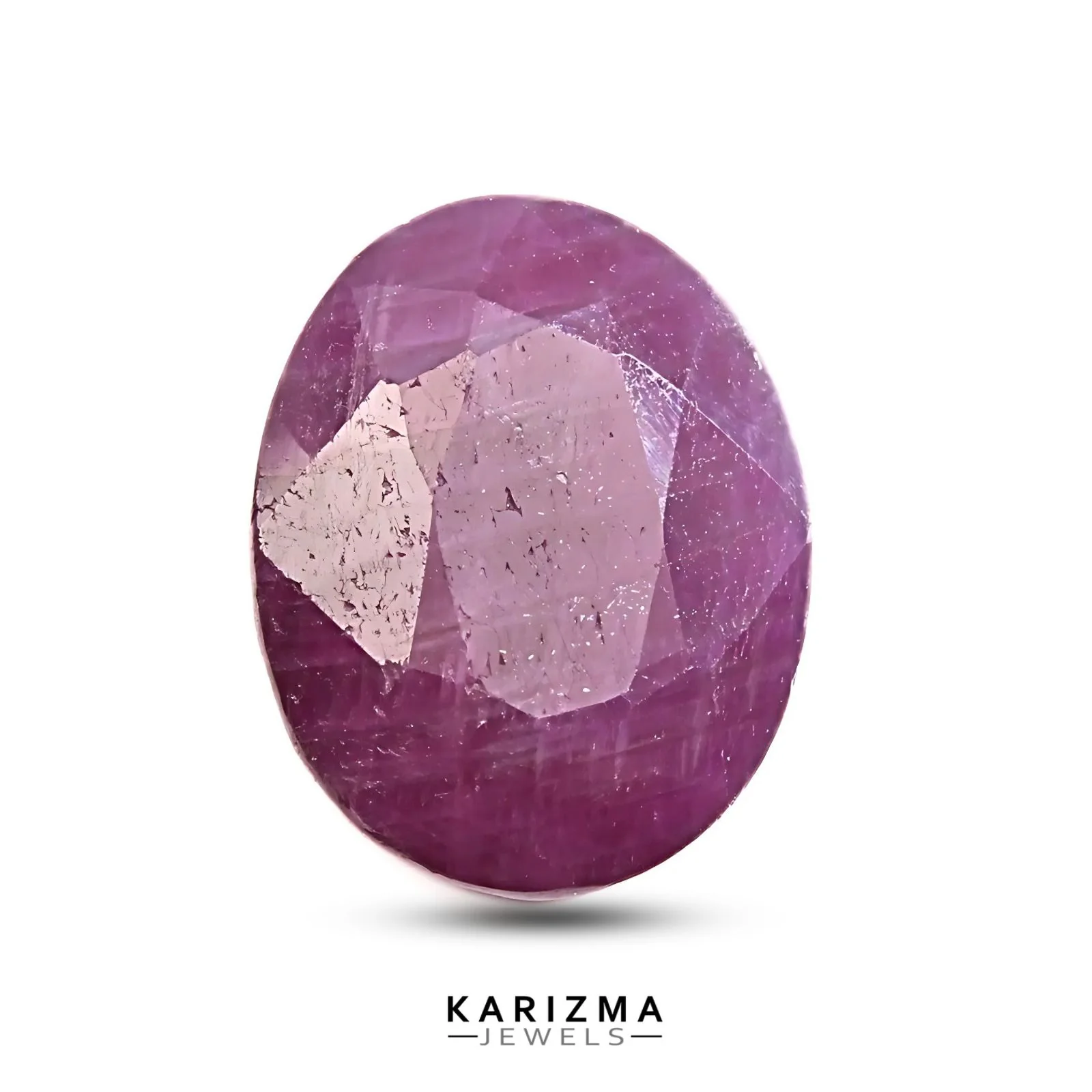 3.9Ct Natural untreated Ruby Oval Faceted Gemstone