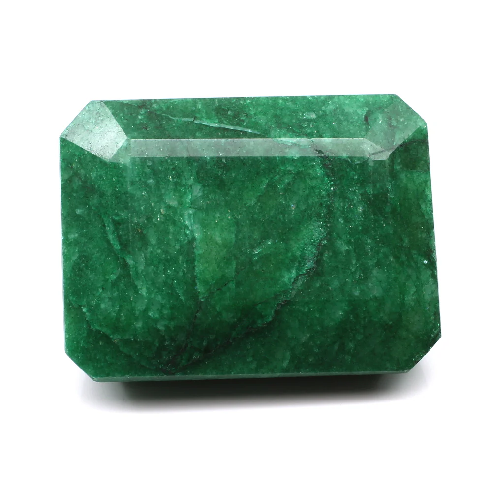 370.9Ct Premium Natural Emerald – Large Rectangle Faceted Loose Gem - Image 2