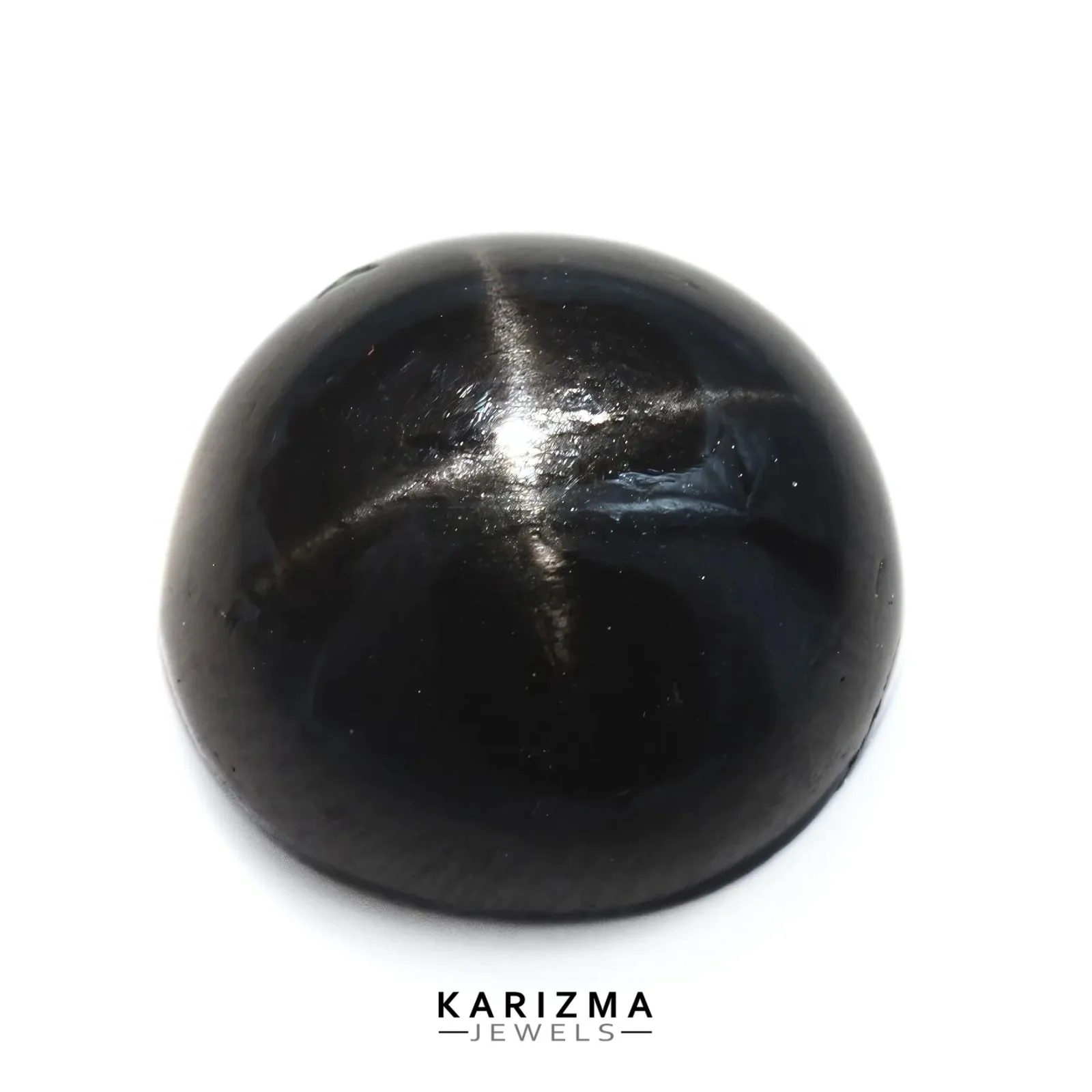 4.25Ct Natural Black Star Round Gemstone