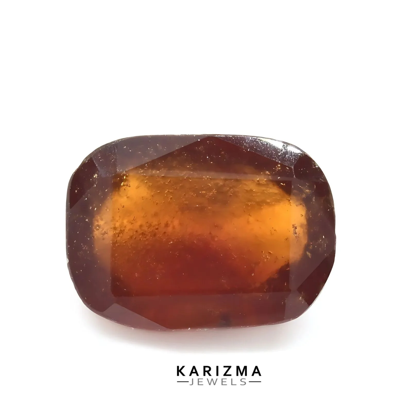 4.2Ct Natural Garnet Hessonite Cushion Cut Gemstone
