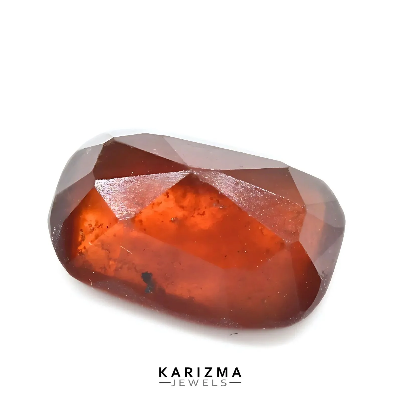 4.2Ct Natural Garnet Hessonite Cushion Cut Gemstone - Image 4