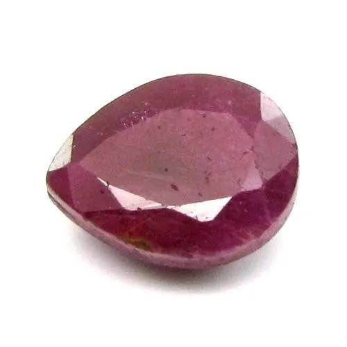 4.3Ct Natural Untreated Ruby Pear Faceted Loose Gemstone