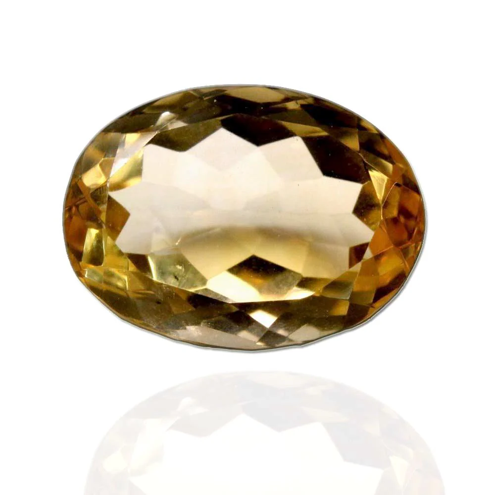 4.3Ct Natural Yellow Citrine Oval Cut Gemstone