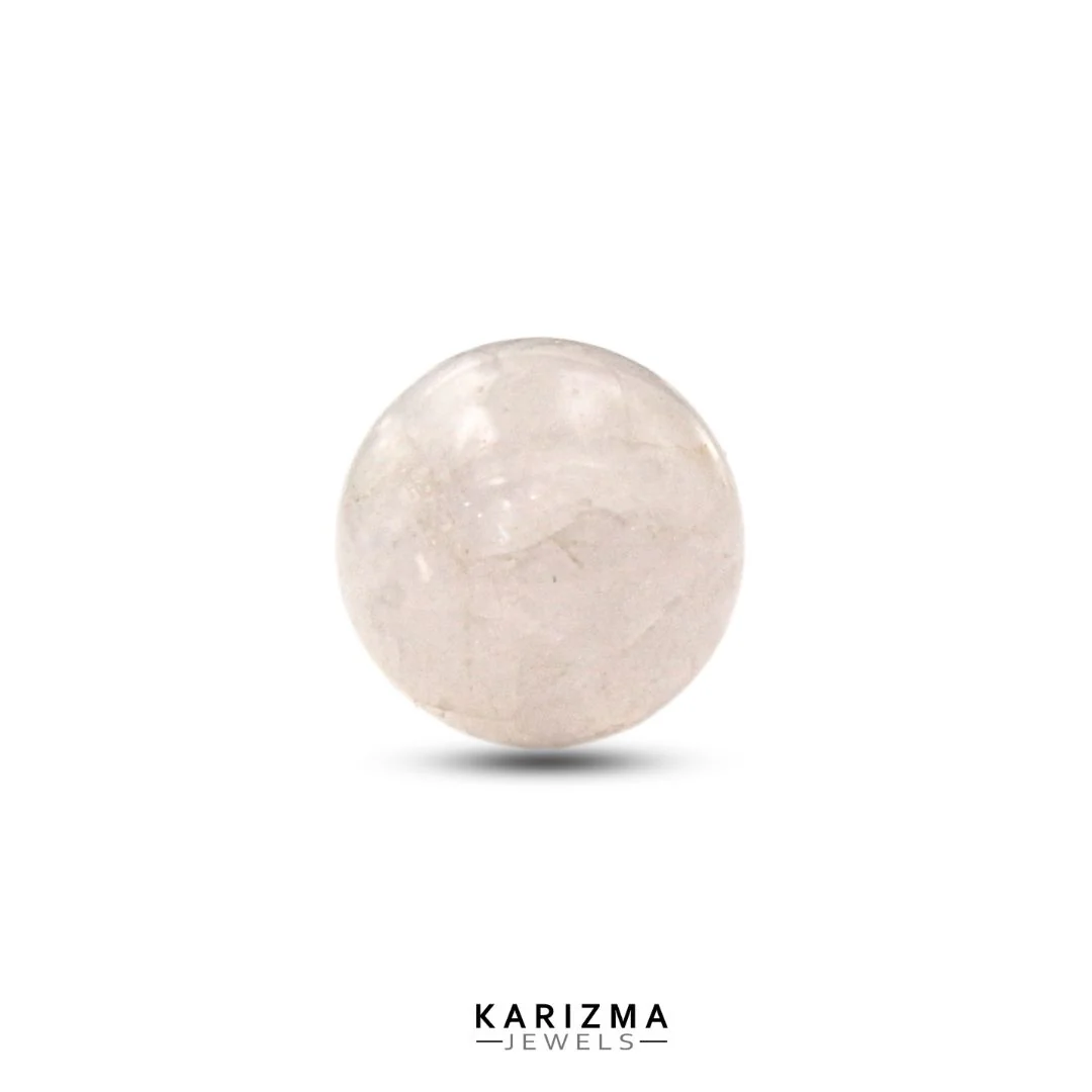 40.9Ct Soft Pink Rose Quartz Cabochon Ball Gemstone - Image 2
