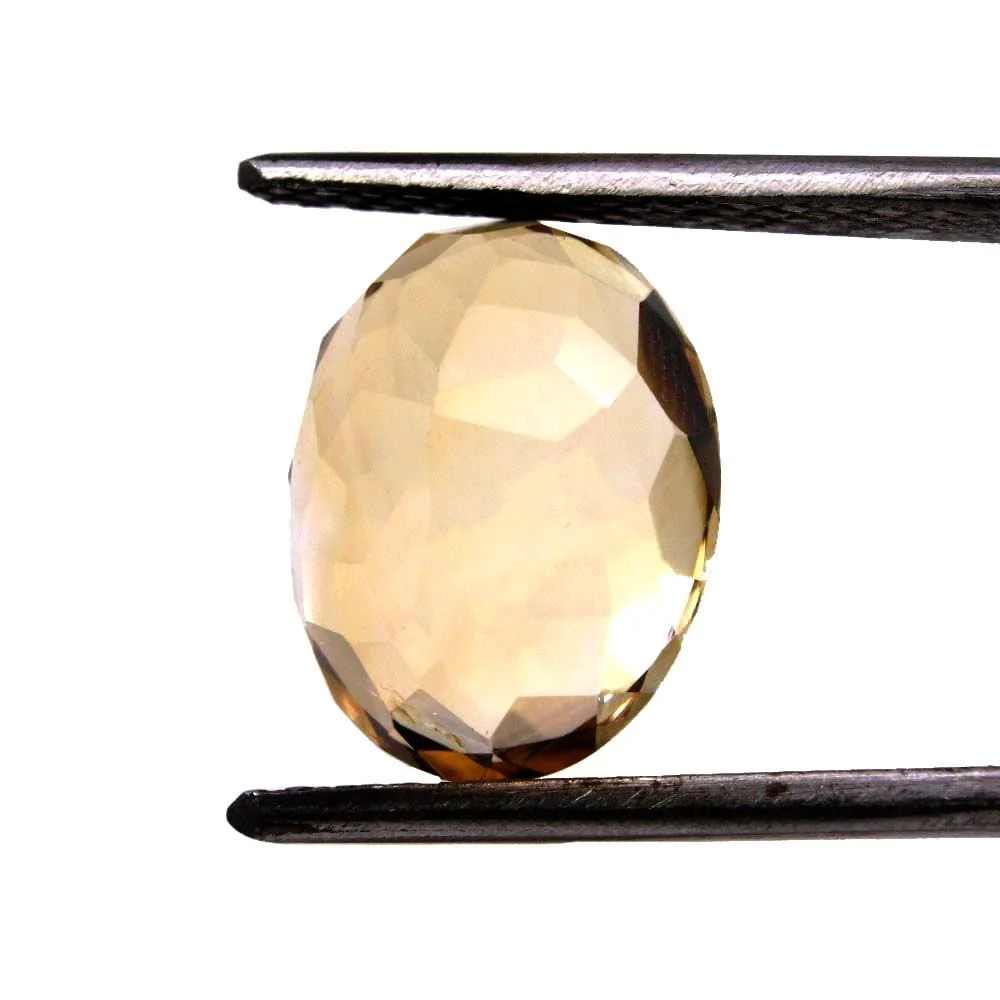 5.2Ct Natural Yellow Citrine (Sunella) Oval Cut Rashi Gemstone - Image 4