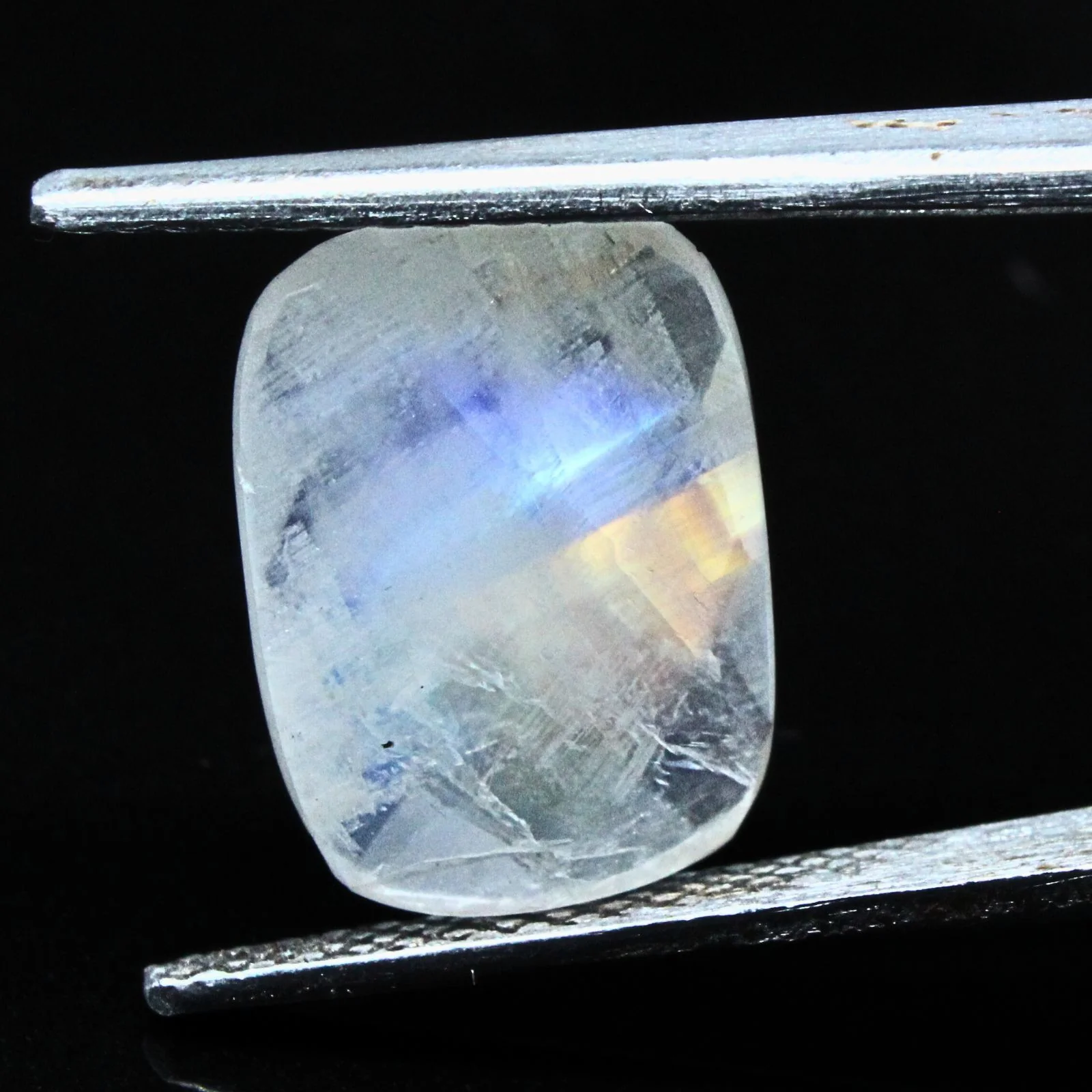 5.3Ct Natural Rainbow Moonstone Cushion Cut Healing Gemstone - Image 2