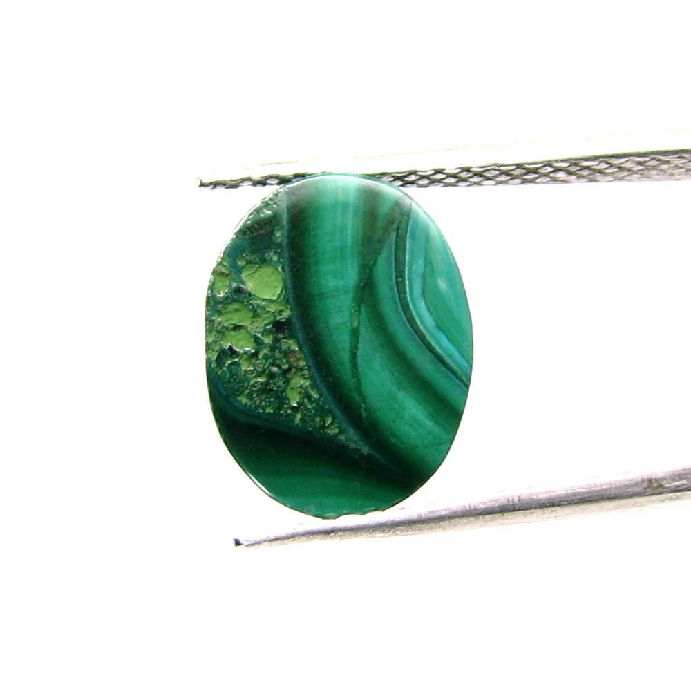 5.4 Ct Real Malachite Crystal Stone – Unique Pattern Jewelry Gem - Image 3