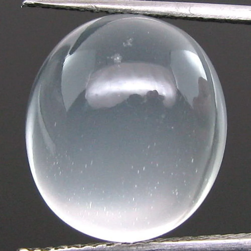 5.5Ct Natural Moonstone Oval Cloudy white/Grey Gemstone - Image 2