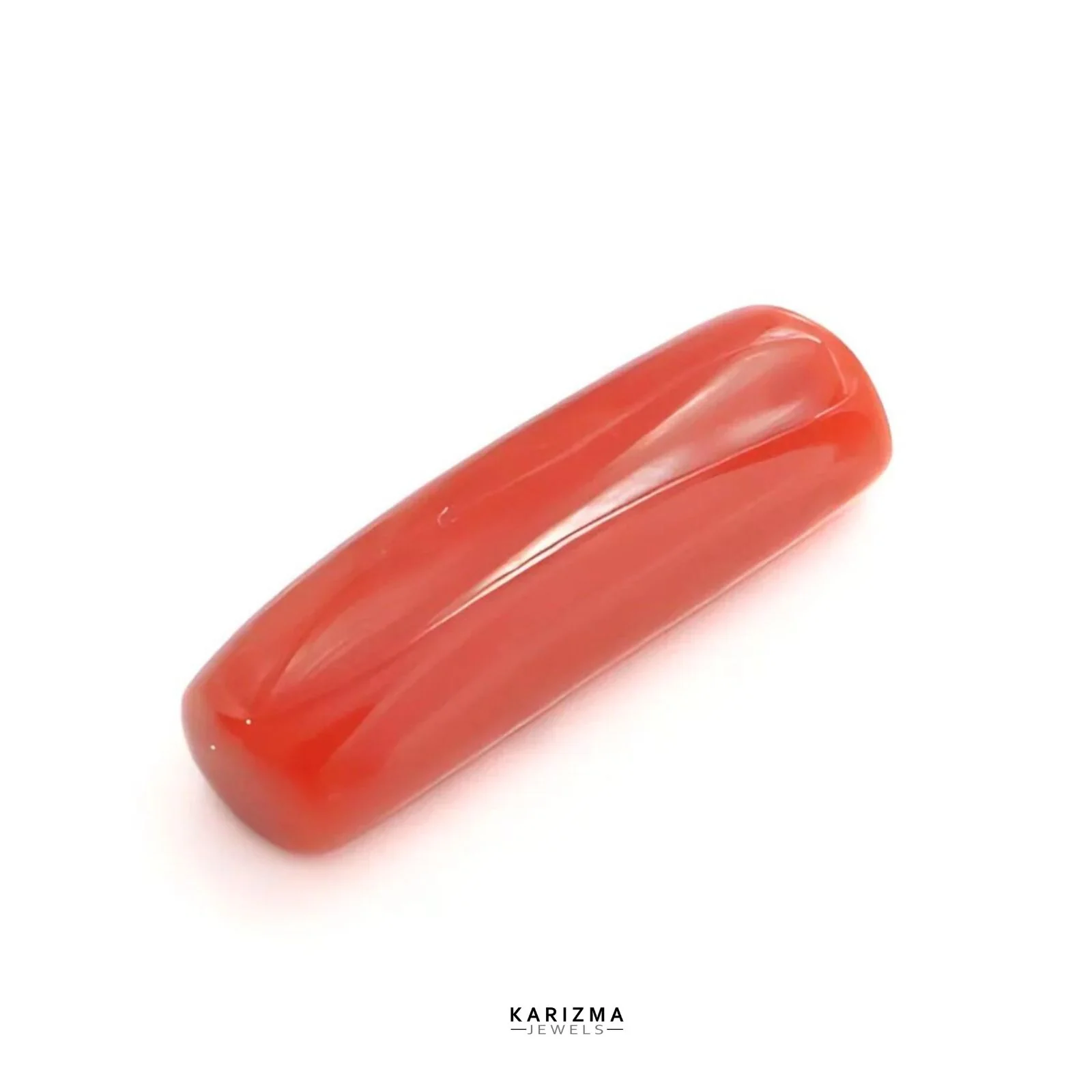 5.8Ct Natural Red Coral Moonga Capsule Shape Stone - Image 2