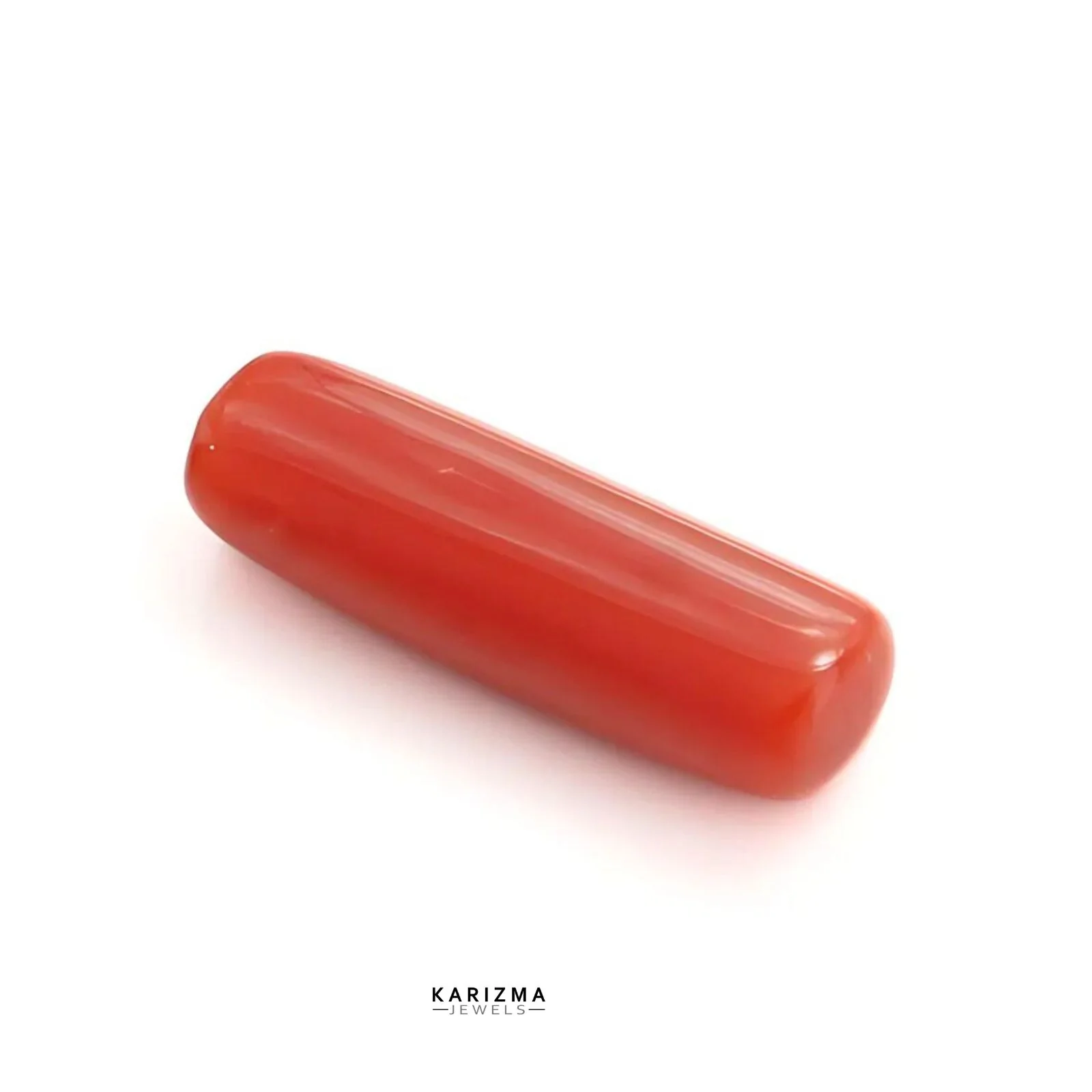 5.8Ct Natural Red Coral Moonga Capsule Shape Stone - Image 3
