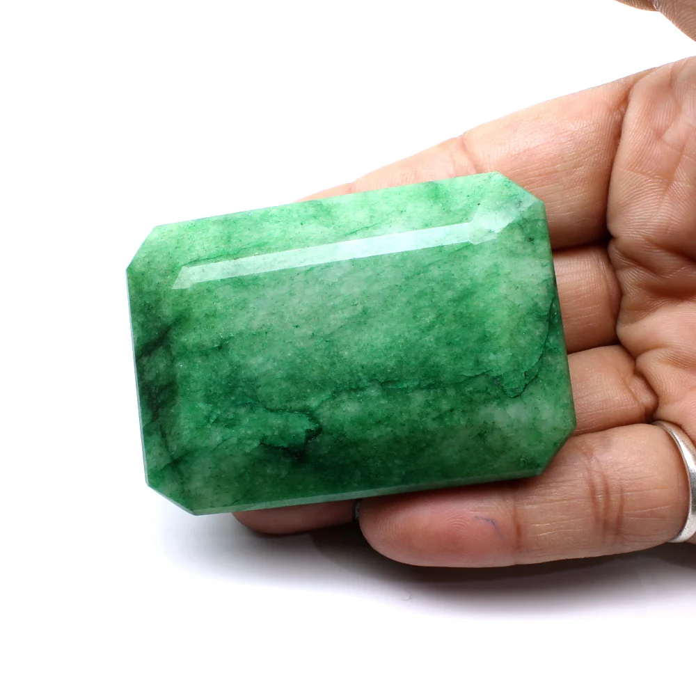 511.6Ct Natural Emerald Rectangle Cut Faceted Statement Collector Gem - Image 3