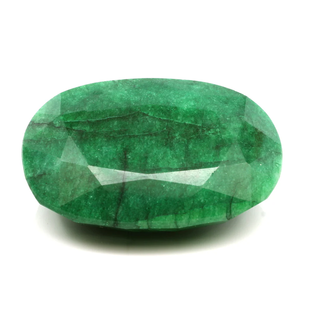 537.8Ct Natural Green Emerald Oval Shape Astrology Gemstone - Image 2