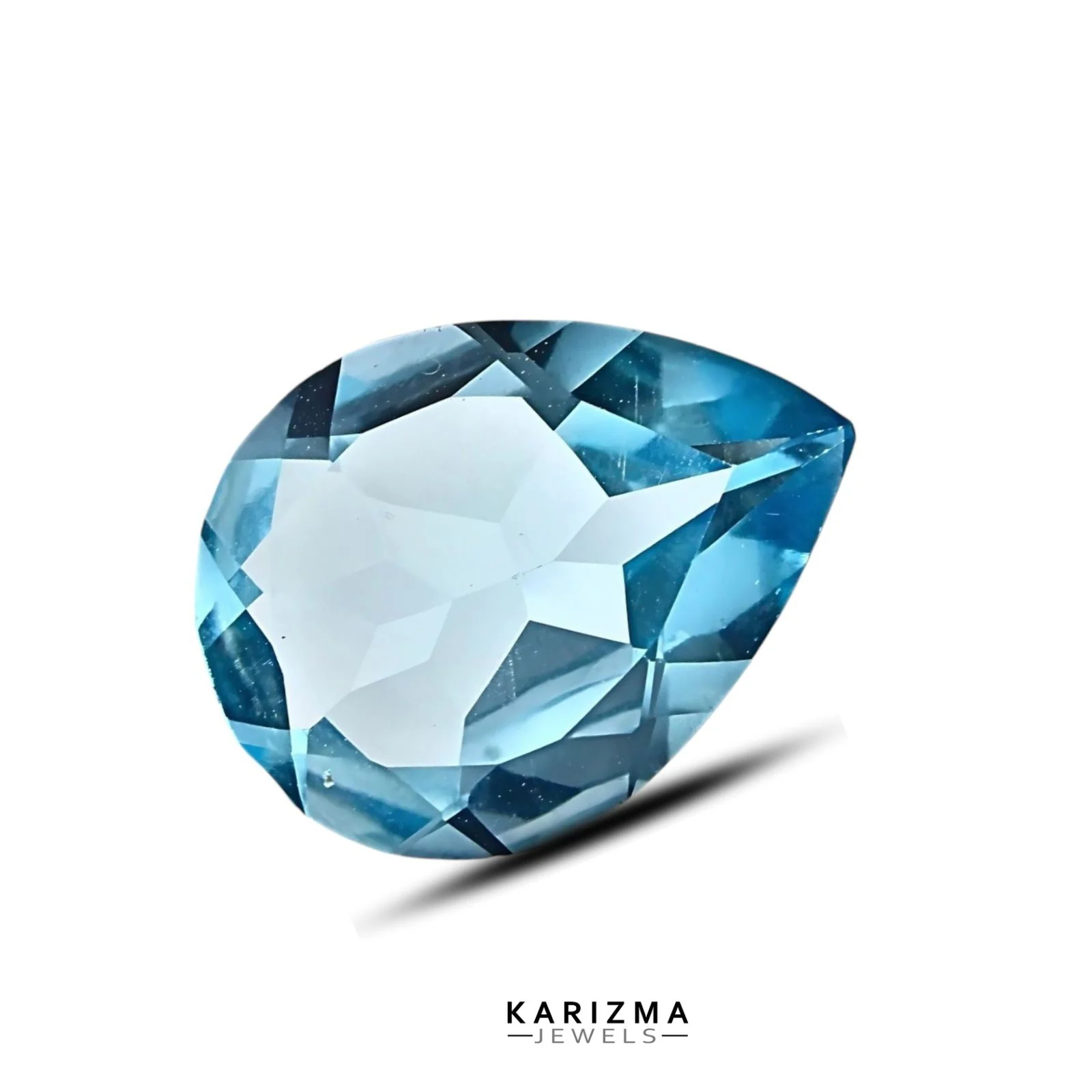 6.5Ct Natural Blue Topaz High Clarity Jewelry Stone - Image 2