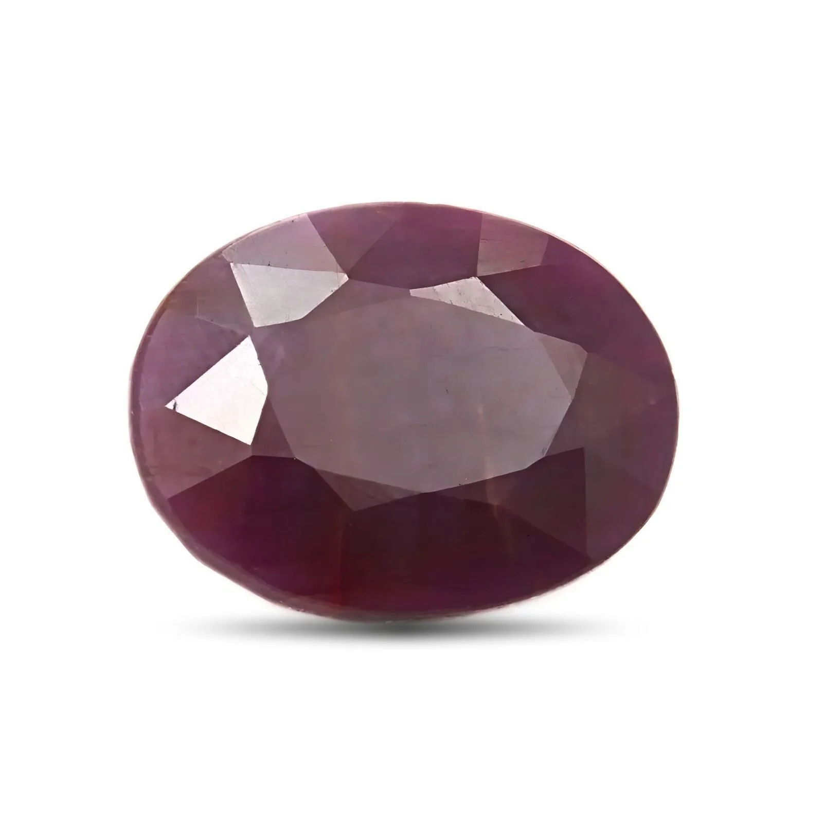 6.6Ct Attractive Natural Purplish Red Ruby (Manik) Oval Gemstone