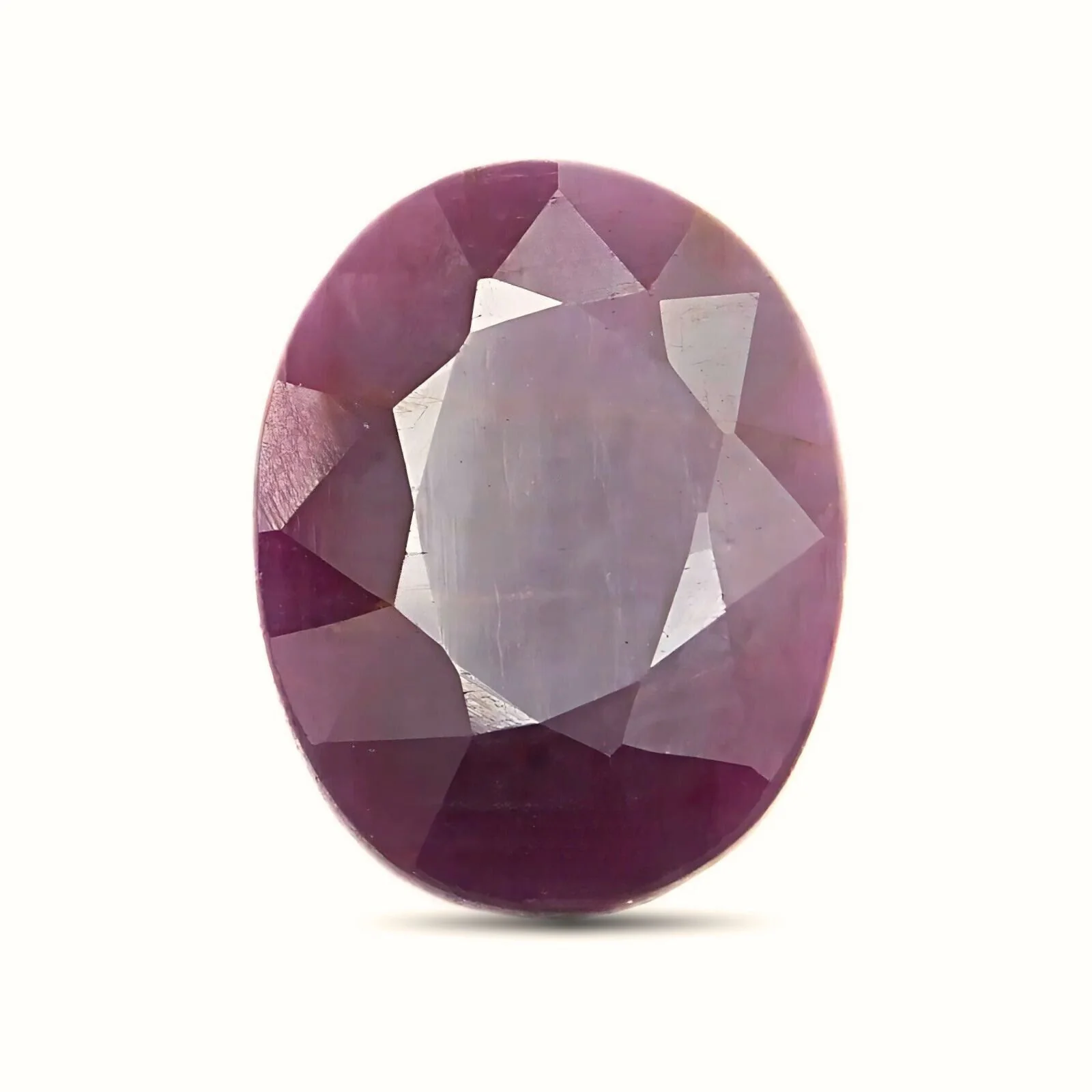 6.6Ct Attractive Natural Purplish Red Ruby (Manik) Oval Gemstone - Image 2