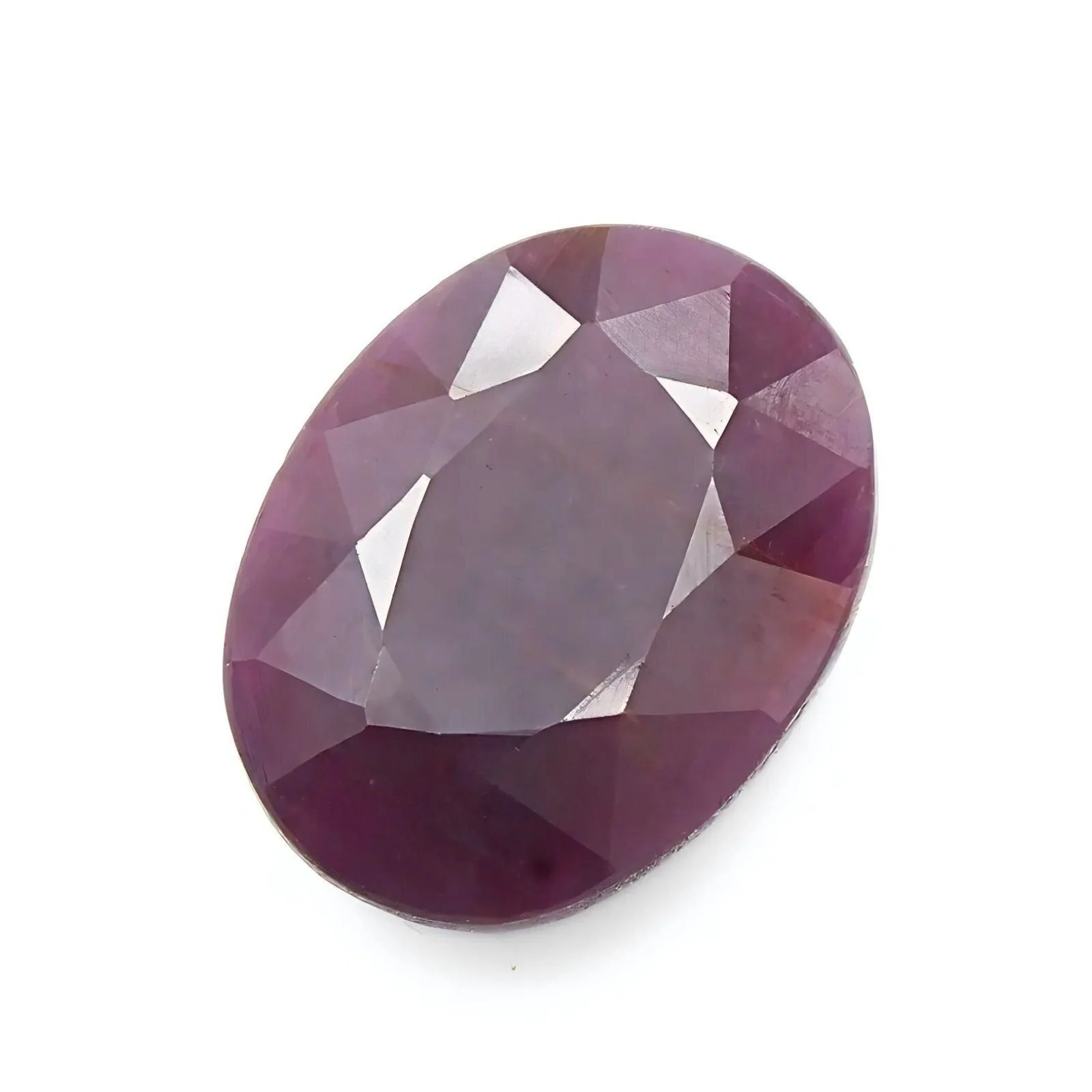 6.6Ct Attractive Natural Purplish Red Ruby (Manik) Oval Gemstone - Image 3