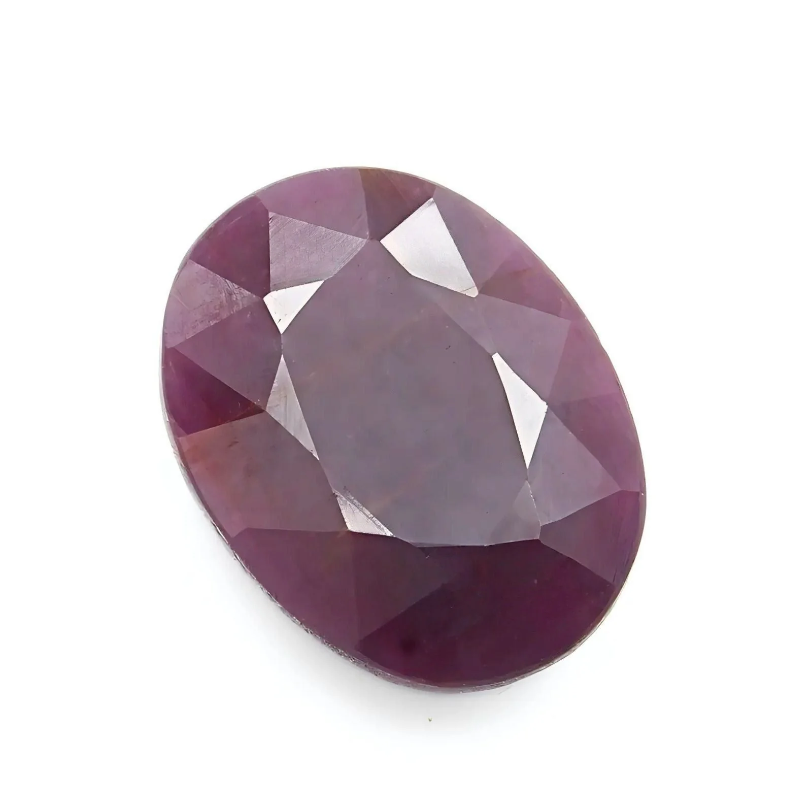 6.6Ct Attractive Natural Purplish Red Ruby (Manik) Oval Gemstone - Image 4