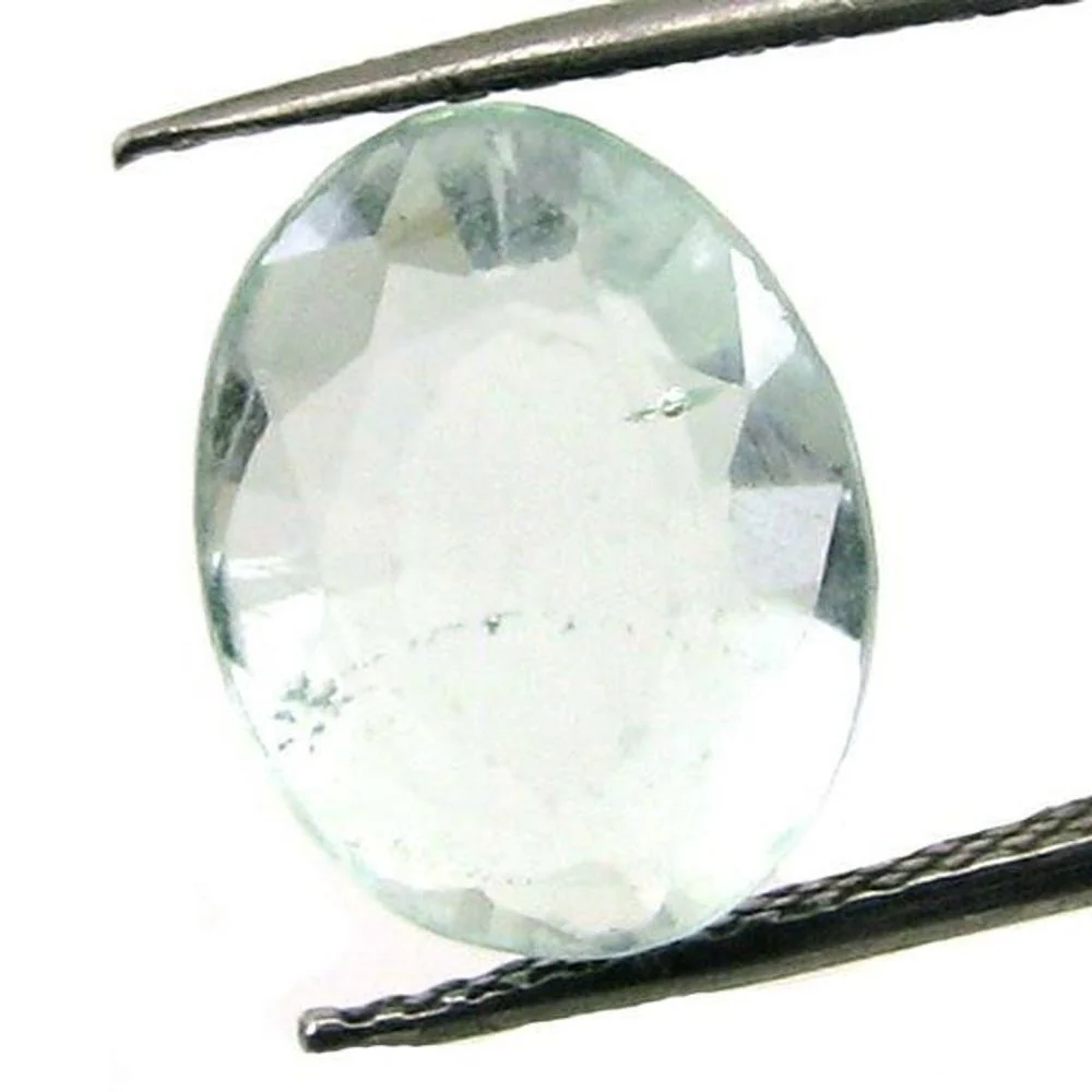 6.9Ct Elegant Green Fluorite Oval Stone – Natural Faceted Gem - Image 3
