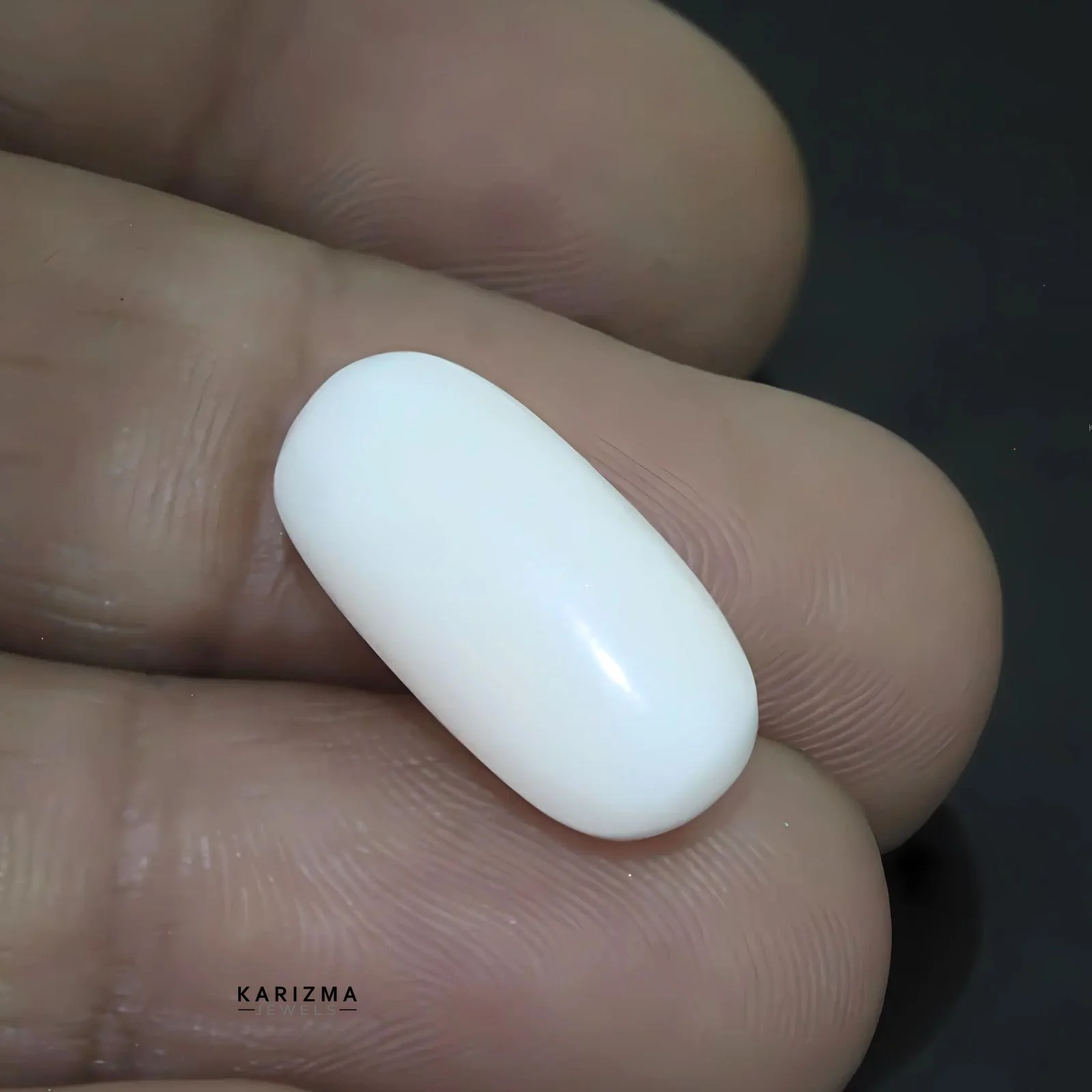 7.4Ct Natural Safed Coral (Moonga) Astrological Gemstone - Image 5