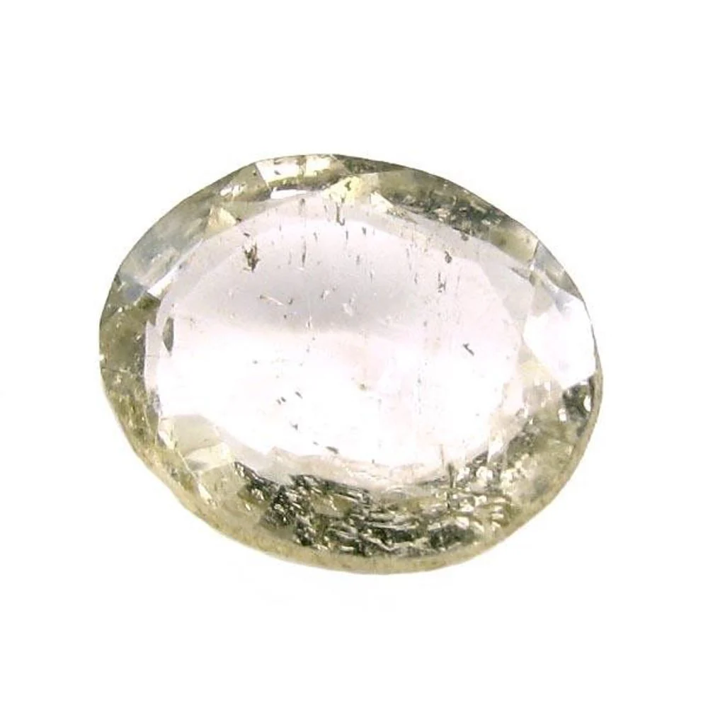 7.4Ct Natural White Topaz Oval Faceted Gemstone