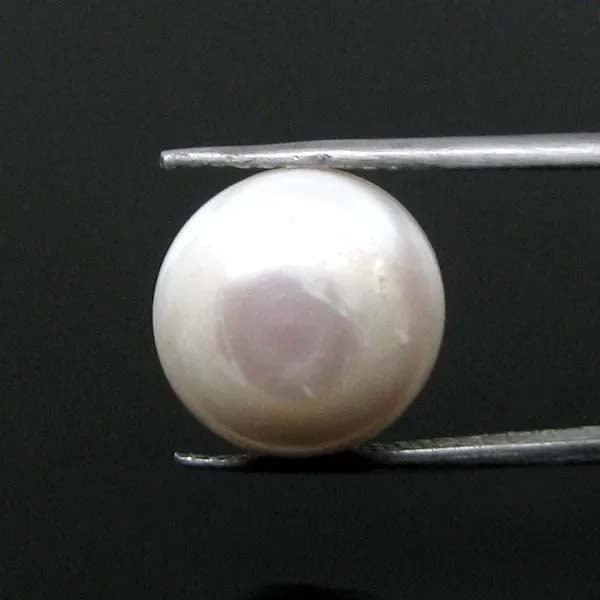 9.2Ct Radiant Finish Real White Pearl for Designer Jewelry - Image 2