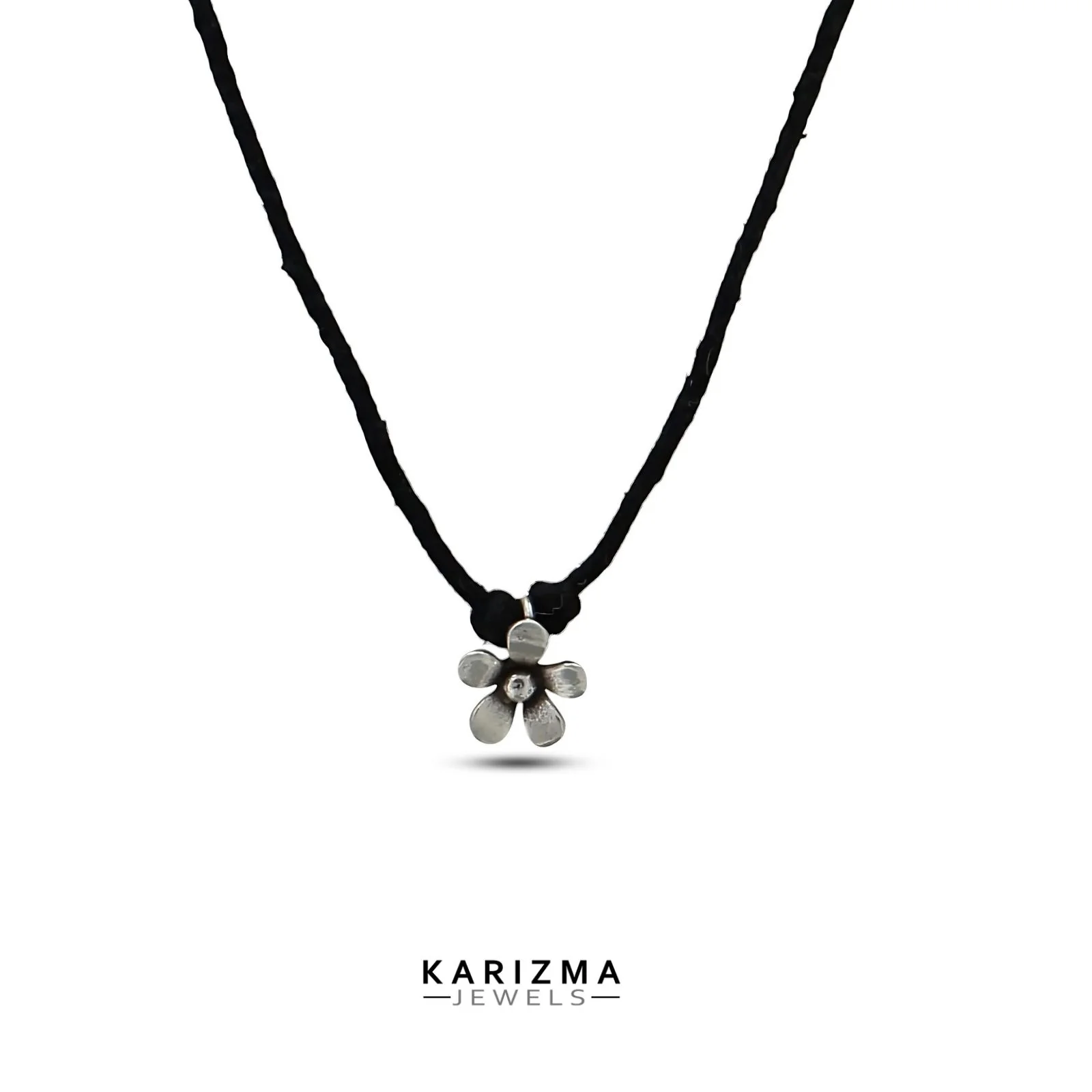 925 Real Silver pretty gifts Oxidized flower Pendant for Women & Girl's - Image 2