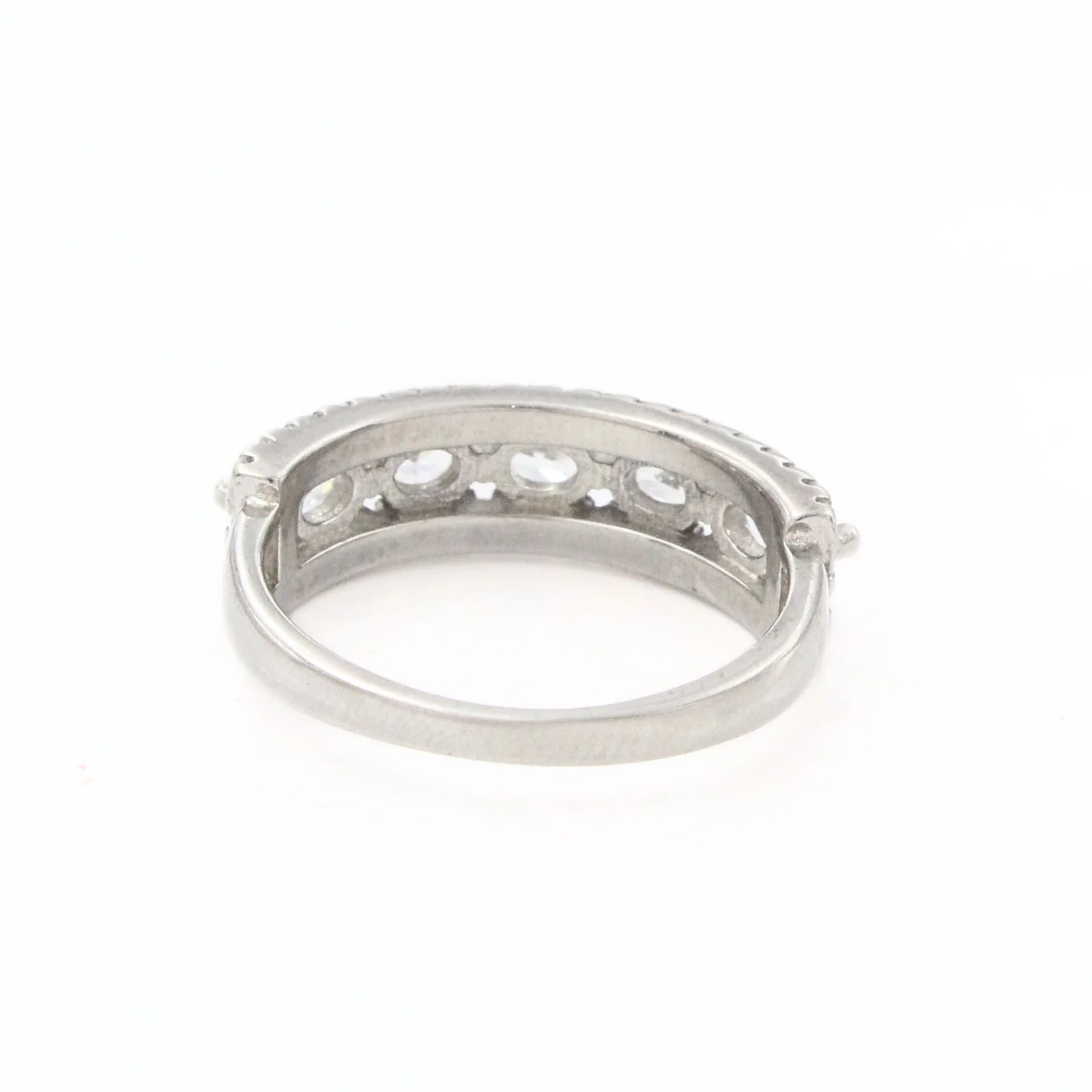 925 Real Silver White CZ Luxury Engagement Ring - Image 4